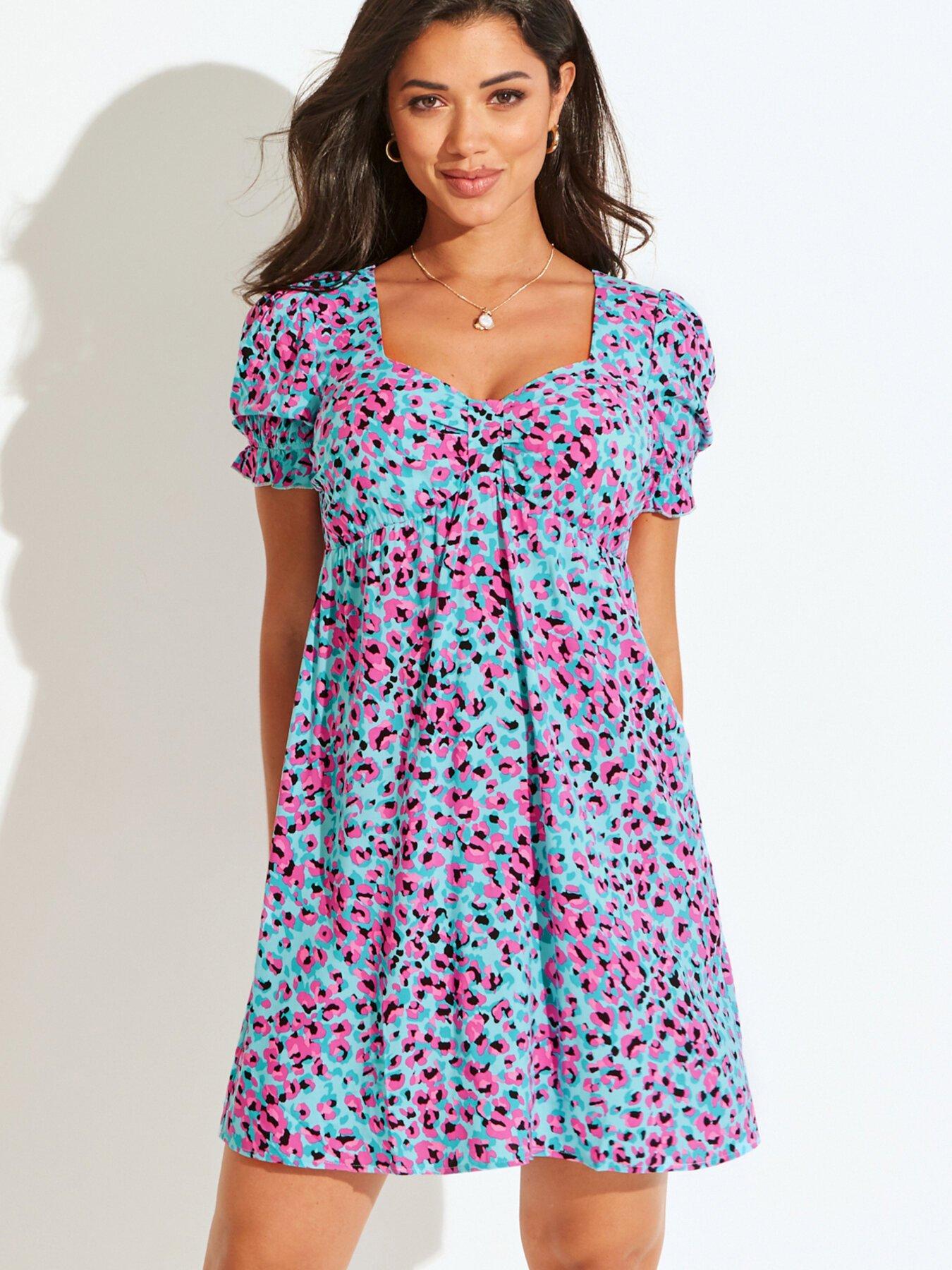 Shirred beach outlet dress