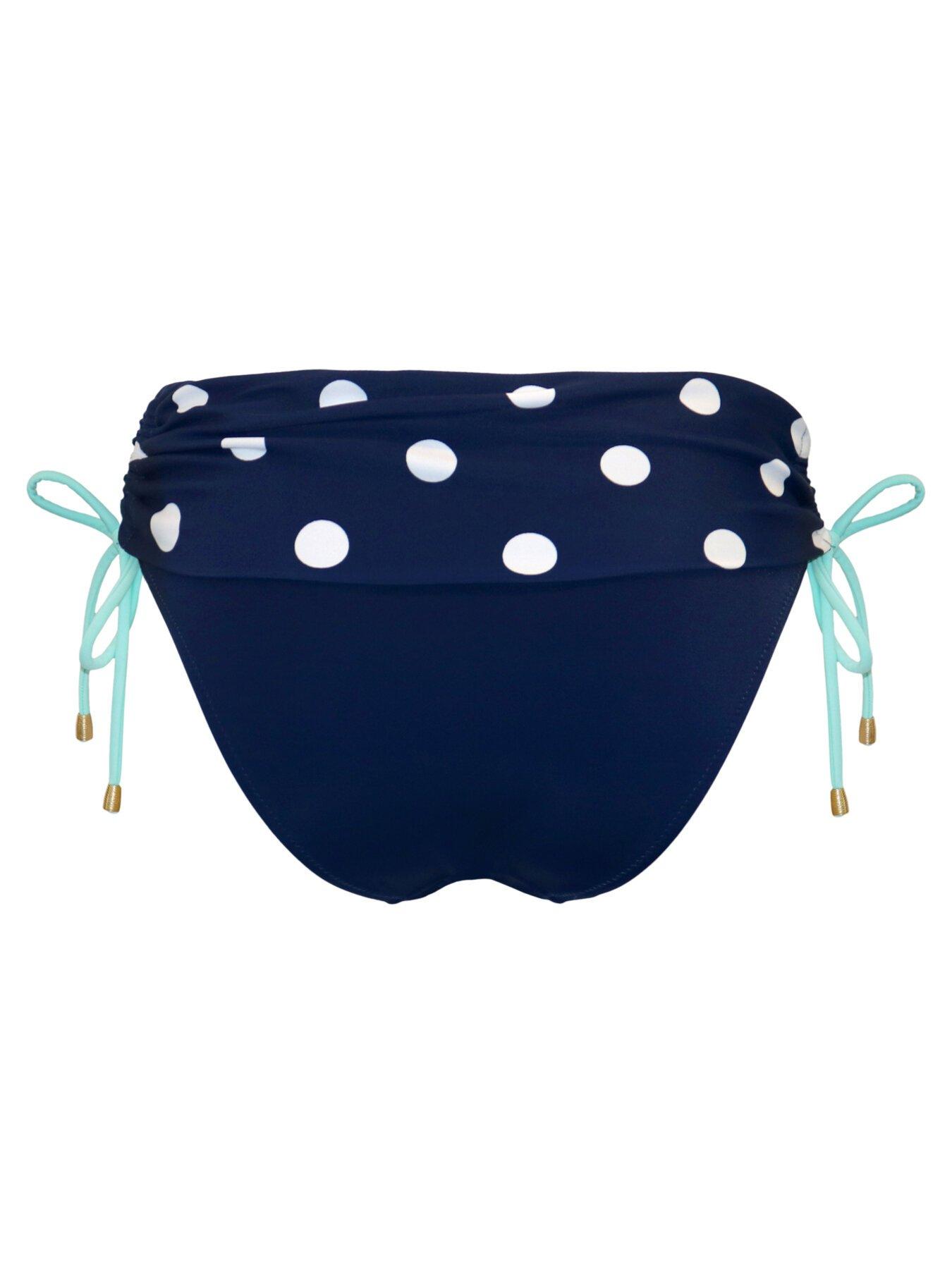 Image 5 of 5 of Pour Moi Beach House Fold Over Brief - Navy/White