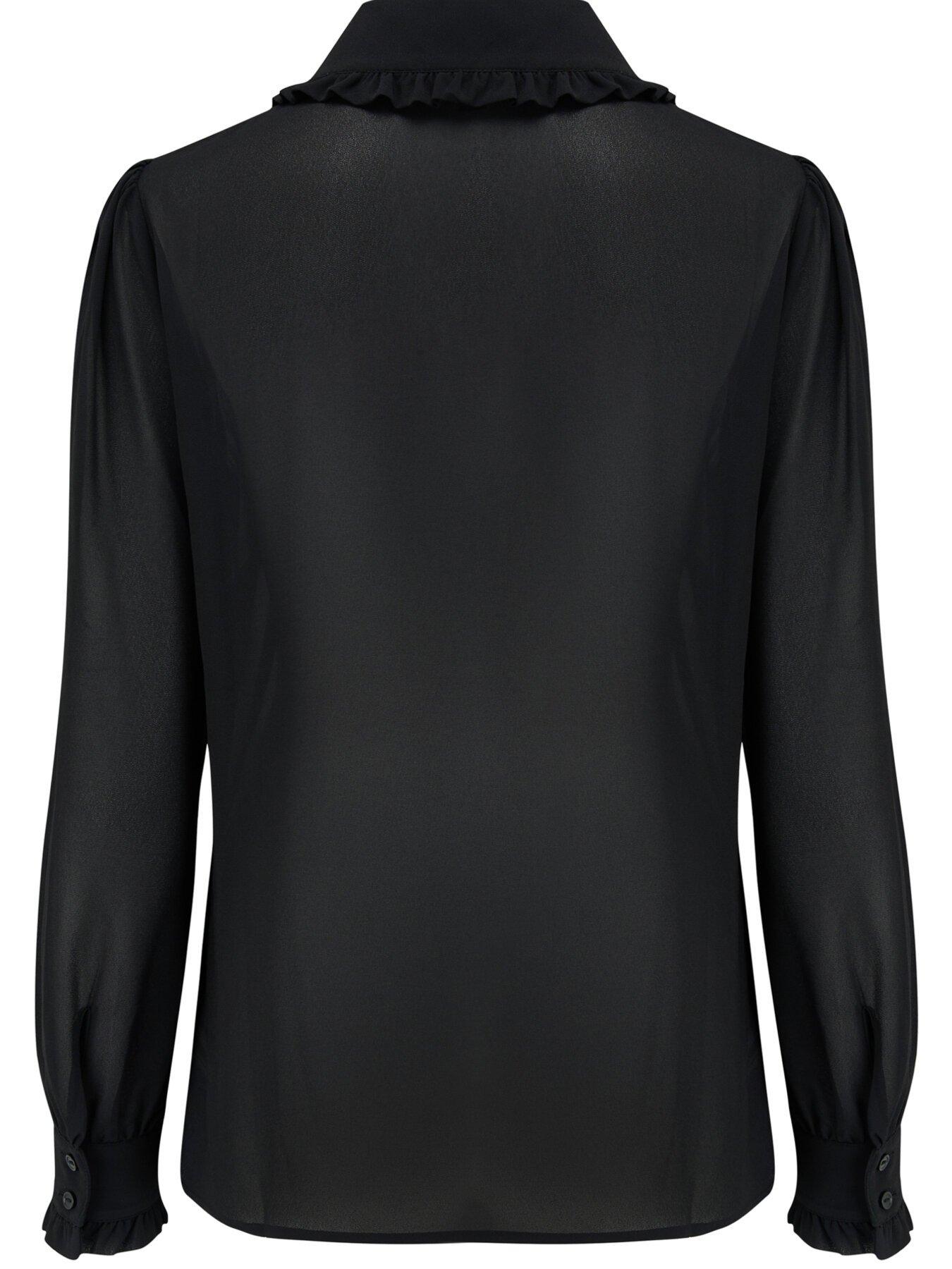 Image 6 of 6 of Pour Moi Nico Frill Detail Chiffon Shirt