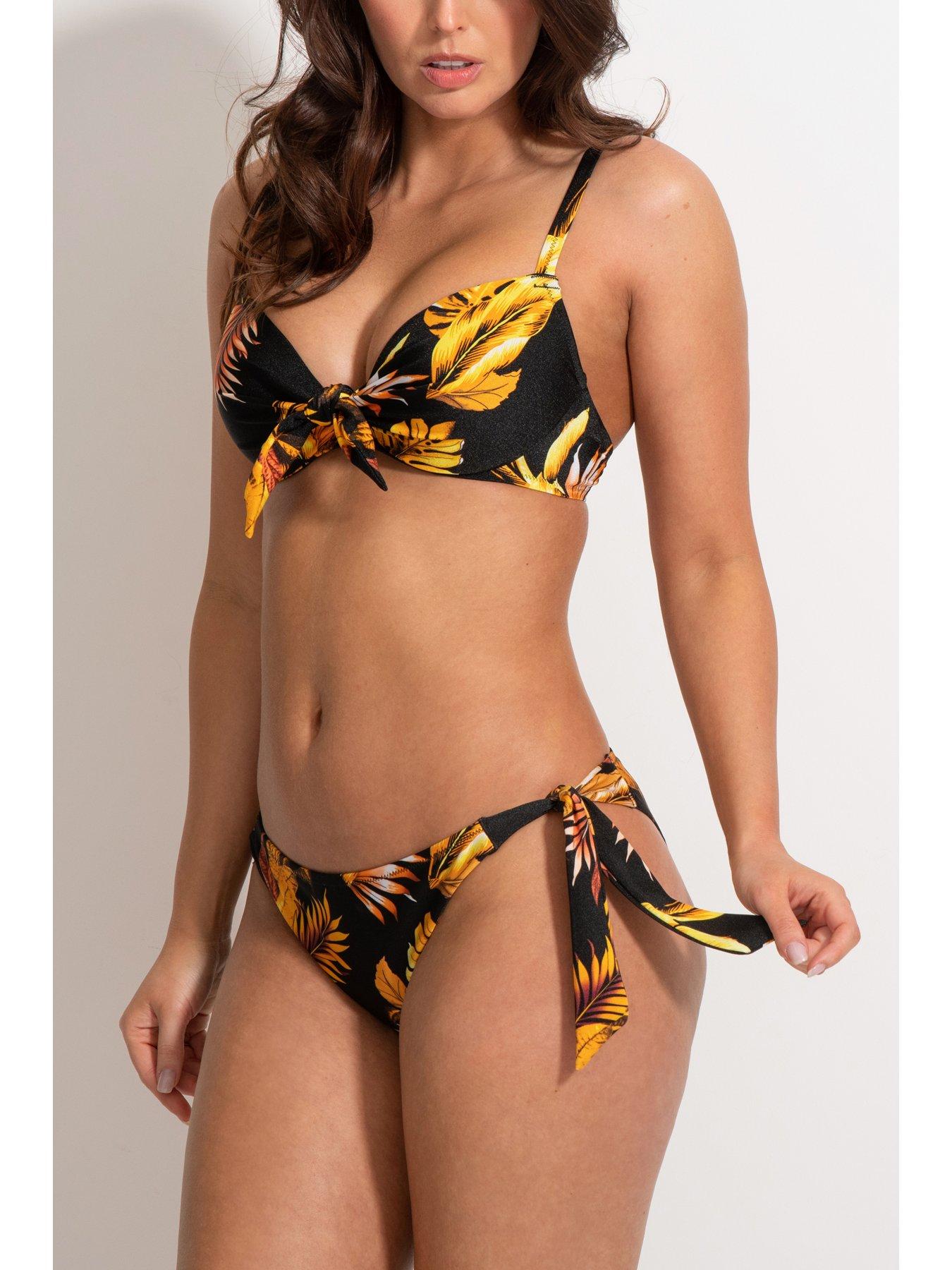 Image 3 of 5 of Pour Moi Paradiso Tie Side Brief - Black