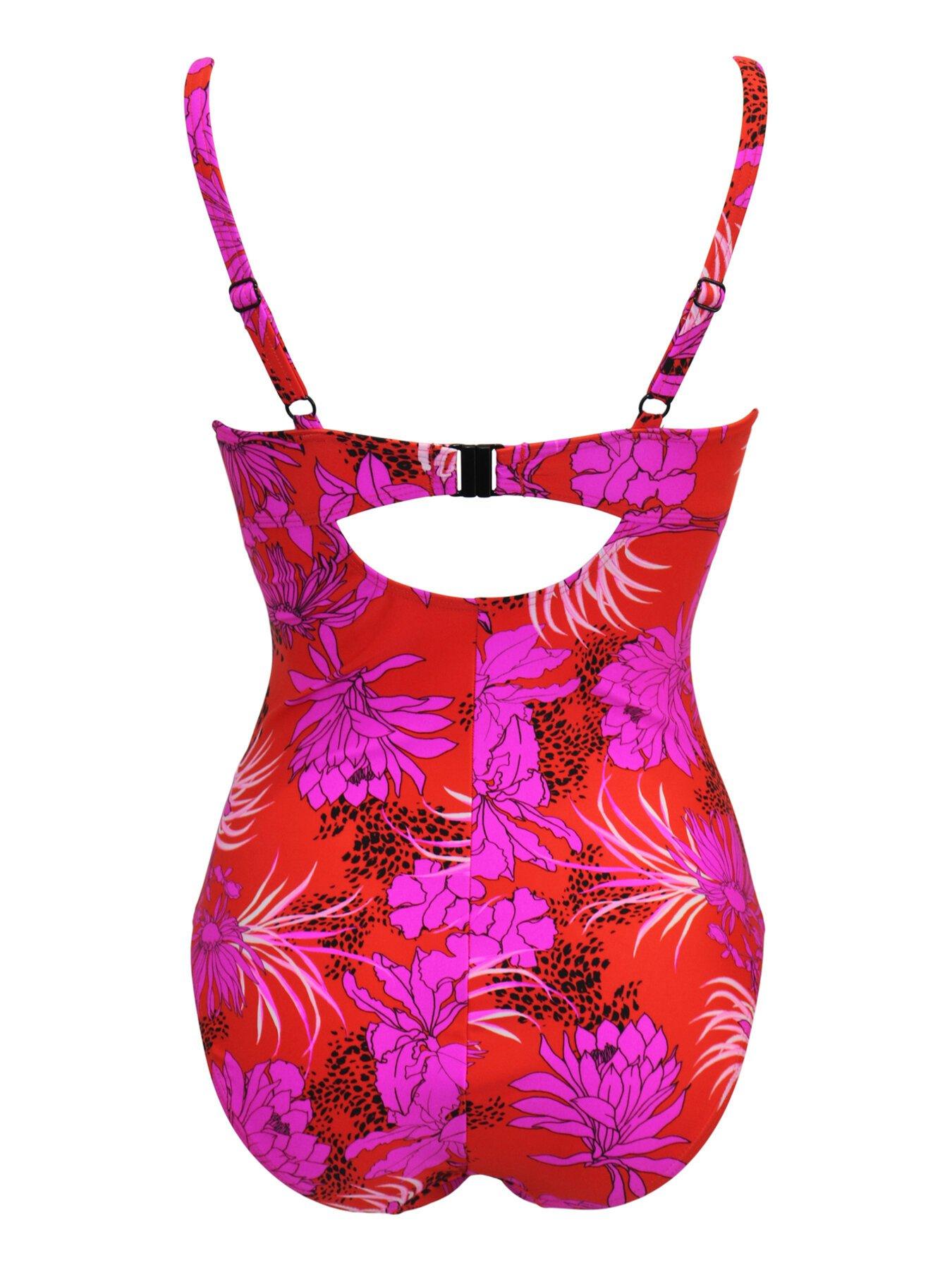 Image 4 of 4 of Pour Moi In The Mix Lightly Padded Underwired Swimsuit - Multi