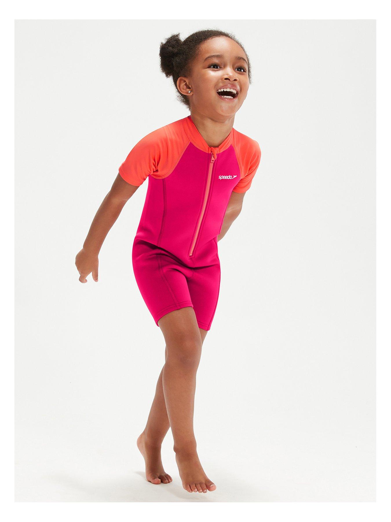 Speedo Girls Learn to Swim Wetsuit Pink very