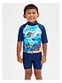  image of speedo-boys-learn-to-swim-sun-protection-top-and-shorts-blue