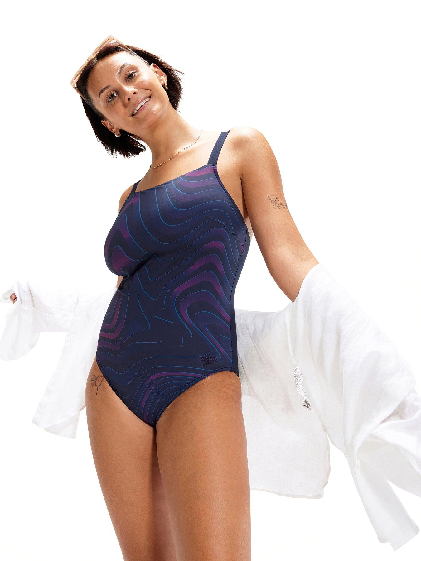 Buy Speedo Womens Amberglow Shaping One Piece Swimsuit with