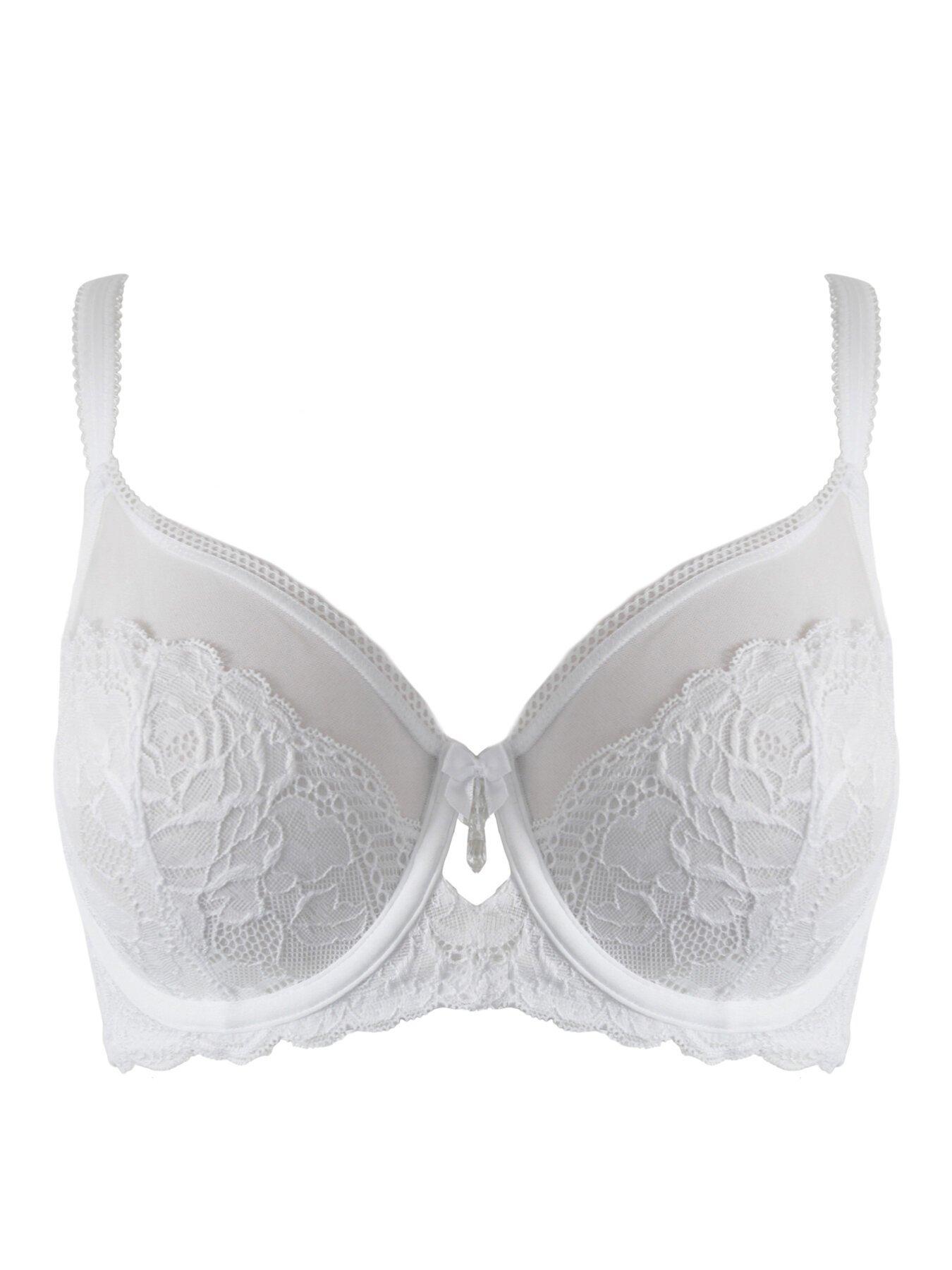 Image 3 of 4 of Pour Moi Ooo La La Non-Padded Underwired Bra - White