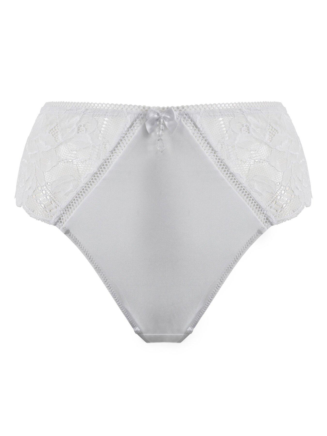 Image 3 of 4 of Pour Moi Ooo La La High-Waist Brazilian - White