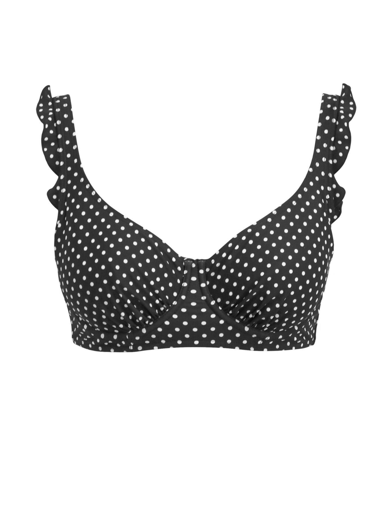 Var sky-blue Push-up bra with polka dot pattern - Buy Online