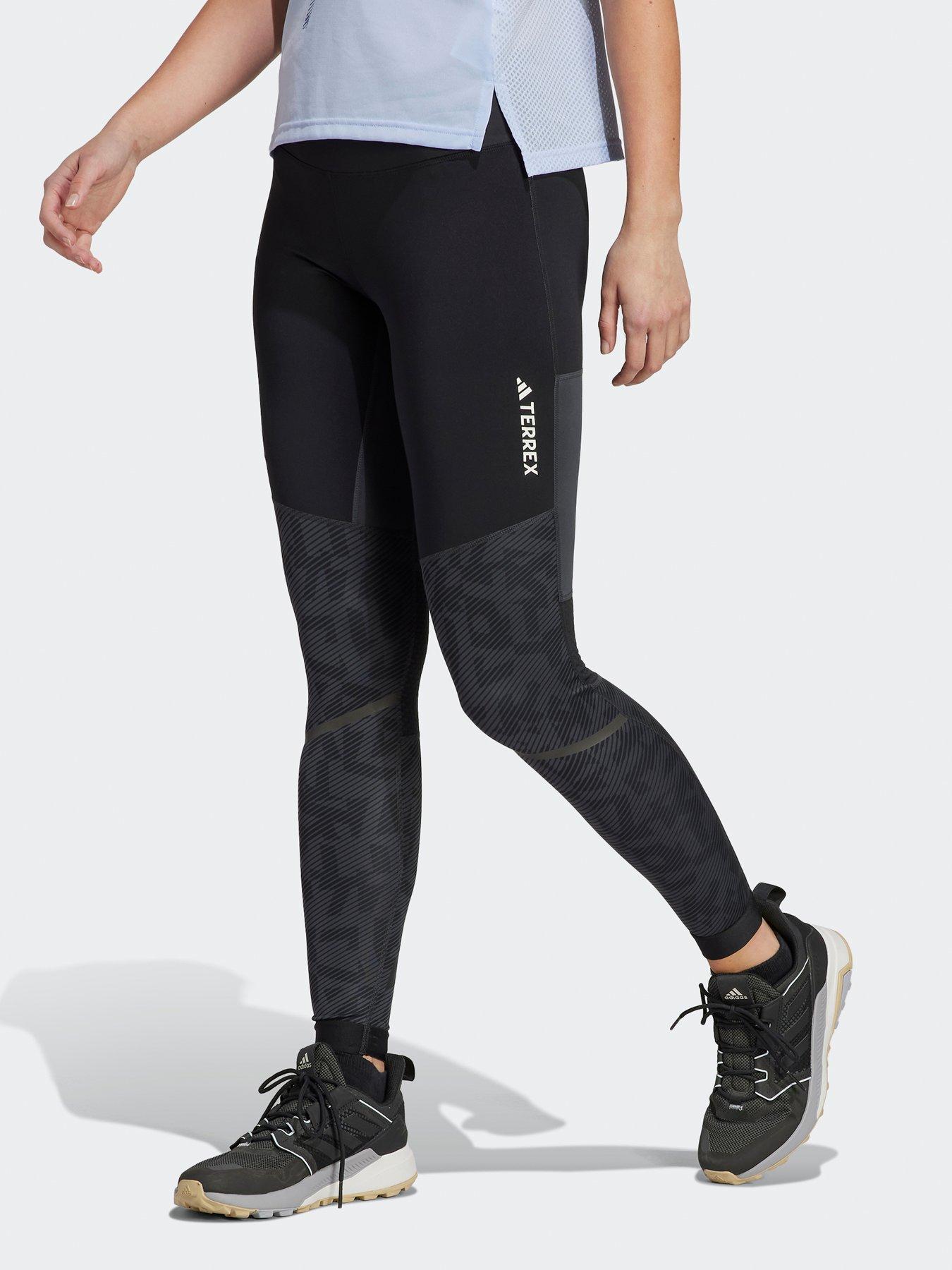 undefined Terrex Agravic Trail Running Leggings - Grey
