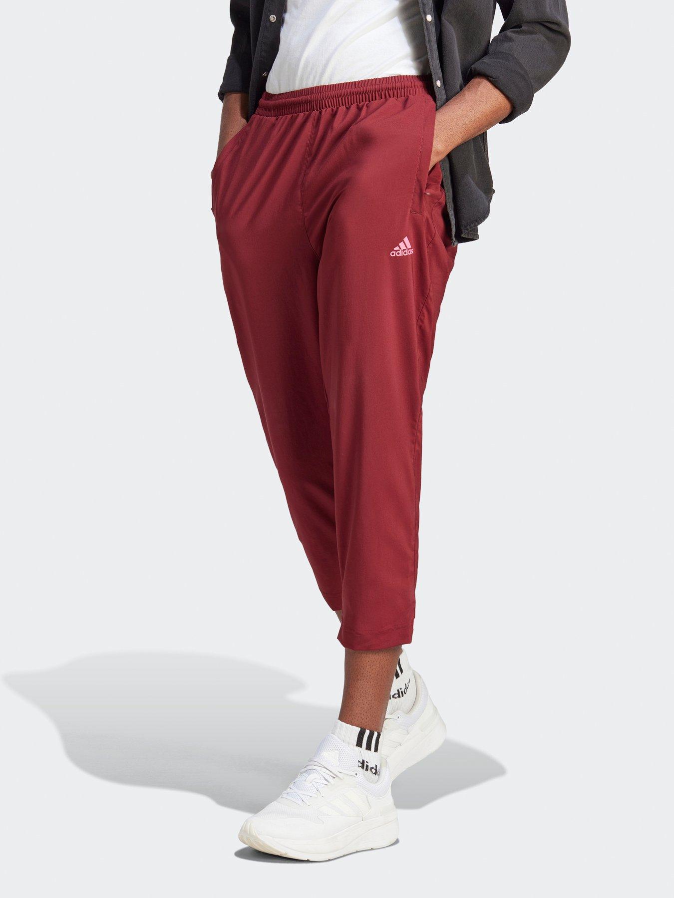 Adidas red 2024 sweatpants womens