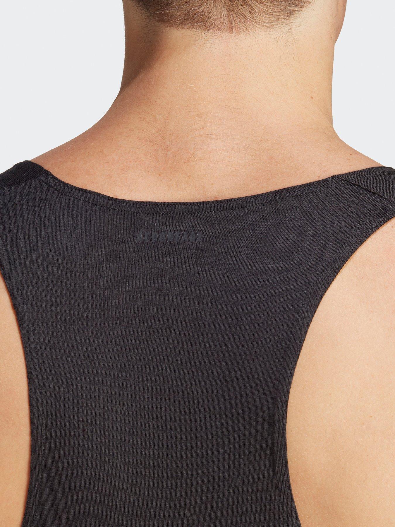 adidas Workout Stringer Tank Top Black/Black Very