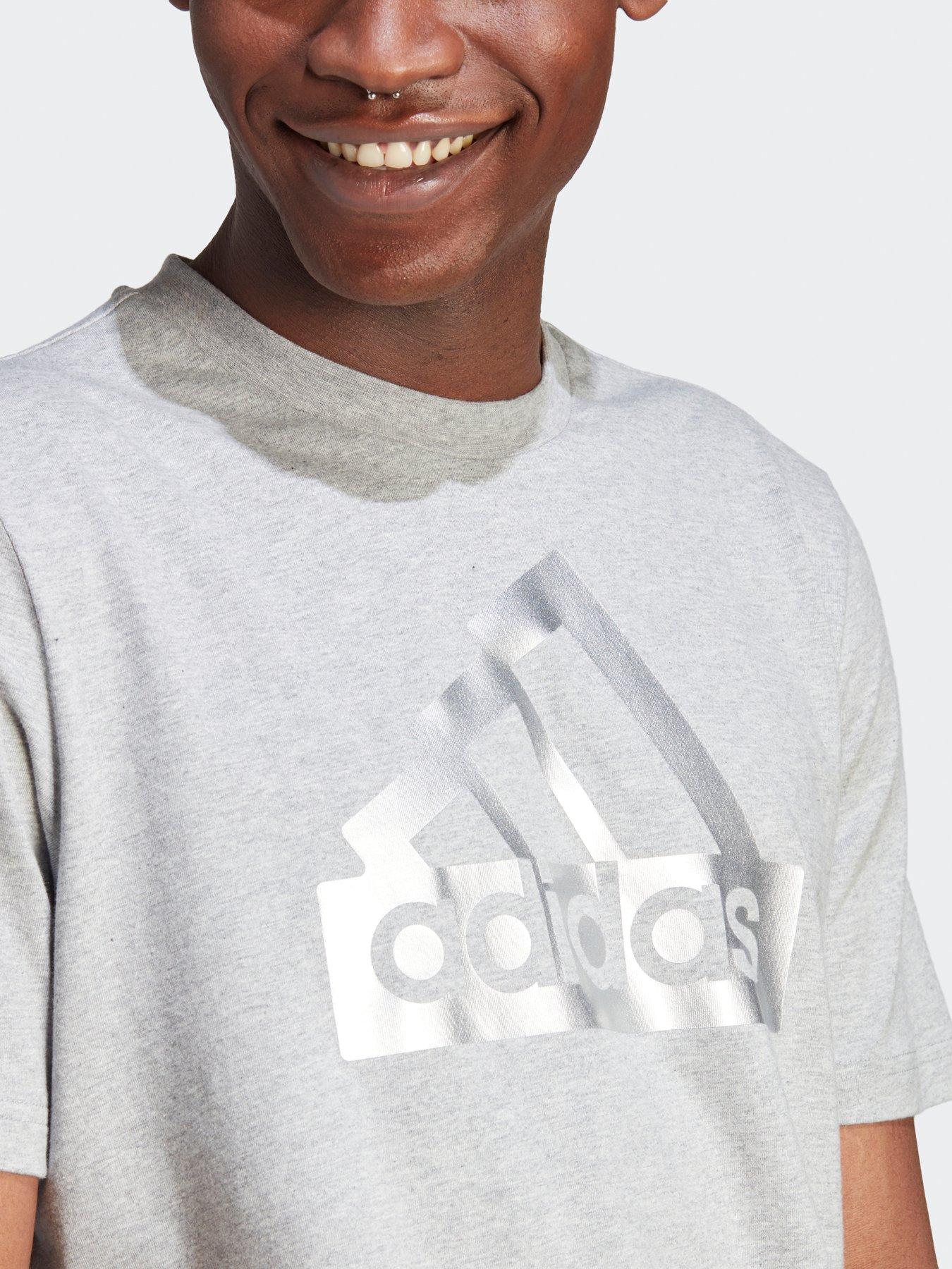 Adidas metallic cheap t shirt