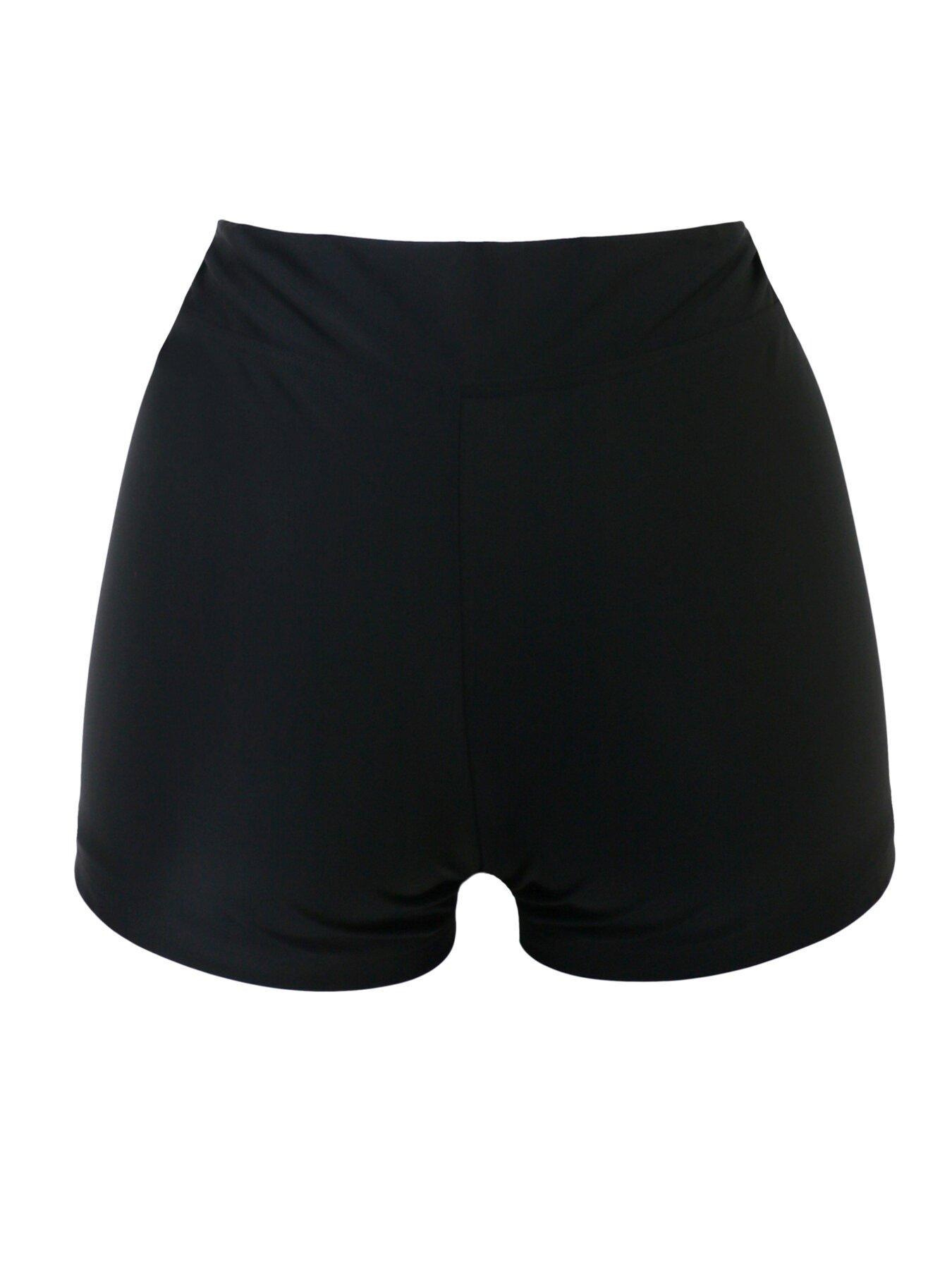 Image 3 of 4 of Pour Moi Space High-Waist Short Brief - Black