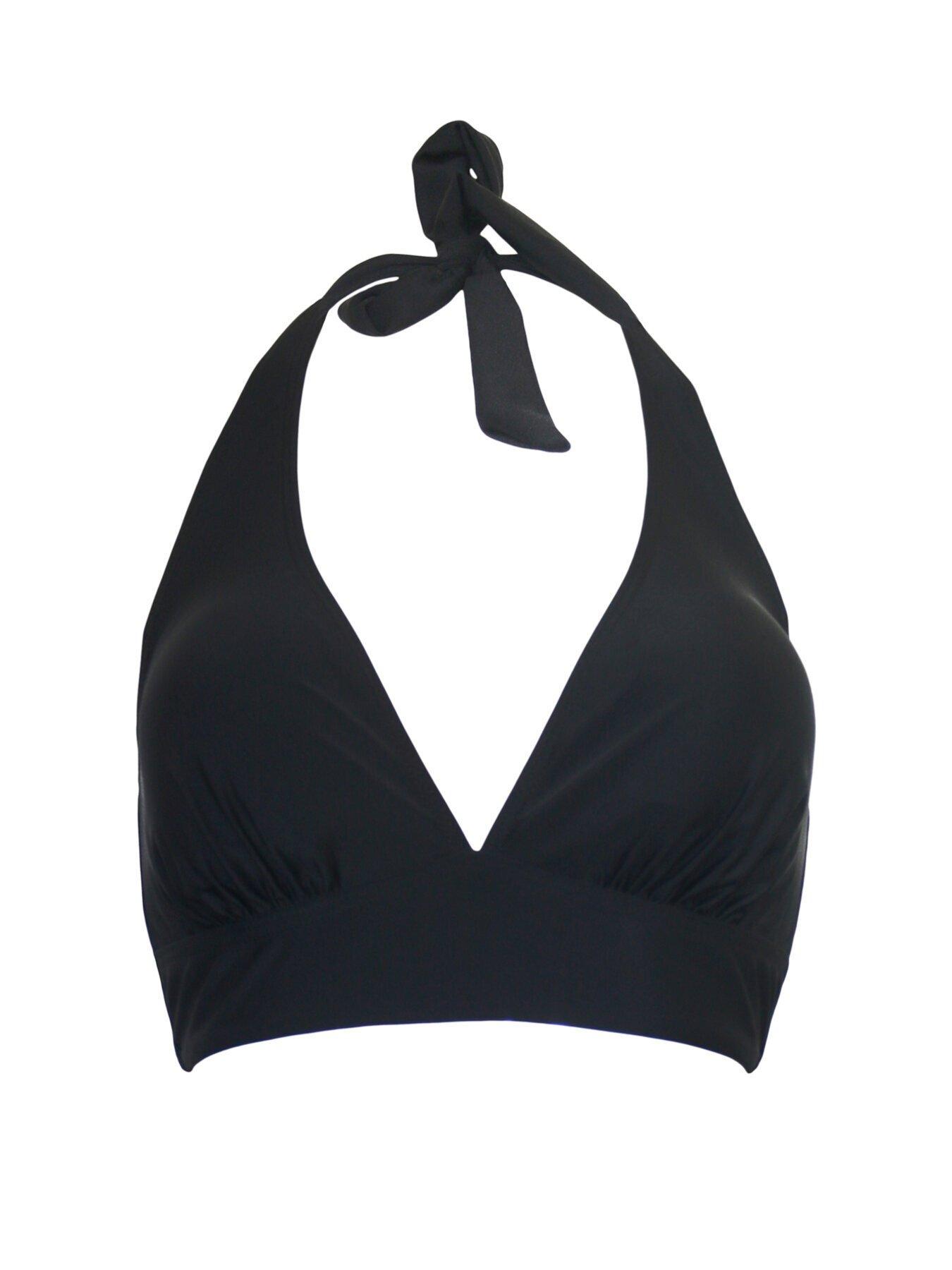 Pour Moi Space Non-Wired Halter Top - Black | Very.co.uk