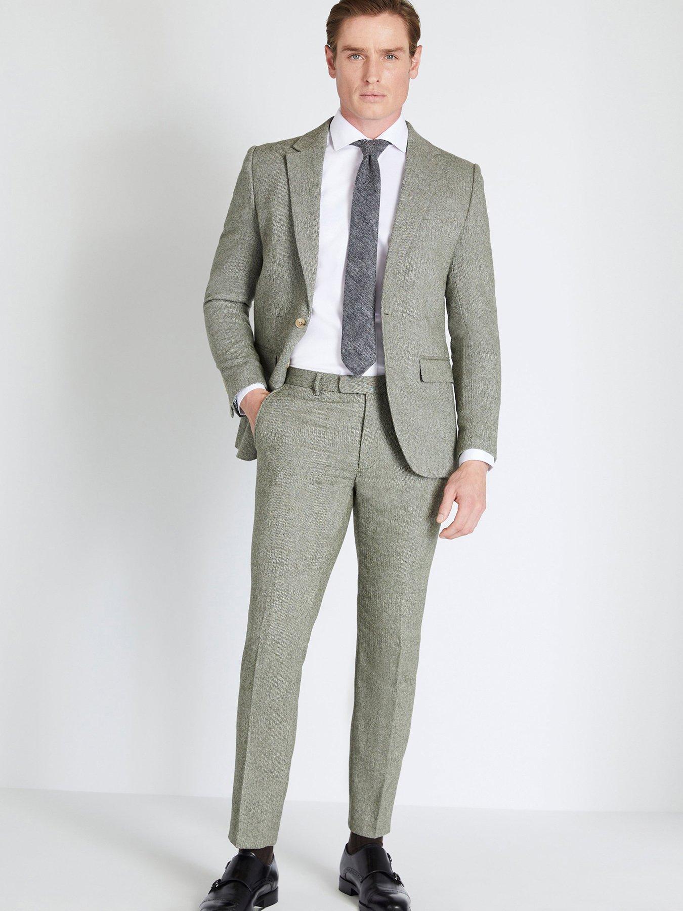 Tweed blazer hot sale slim fit