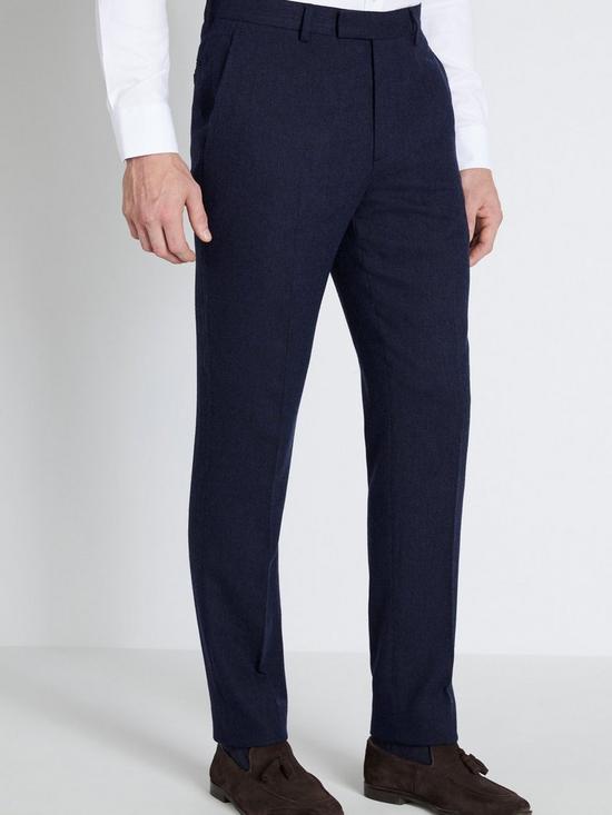 front image of moss-tailored-fit-herringbone-trousers