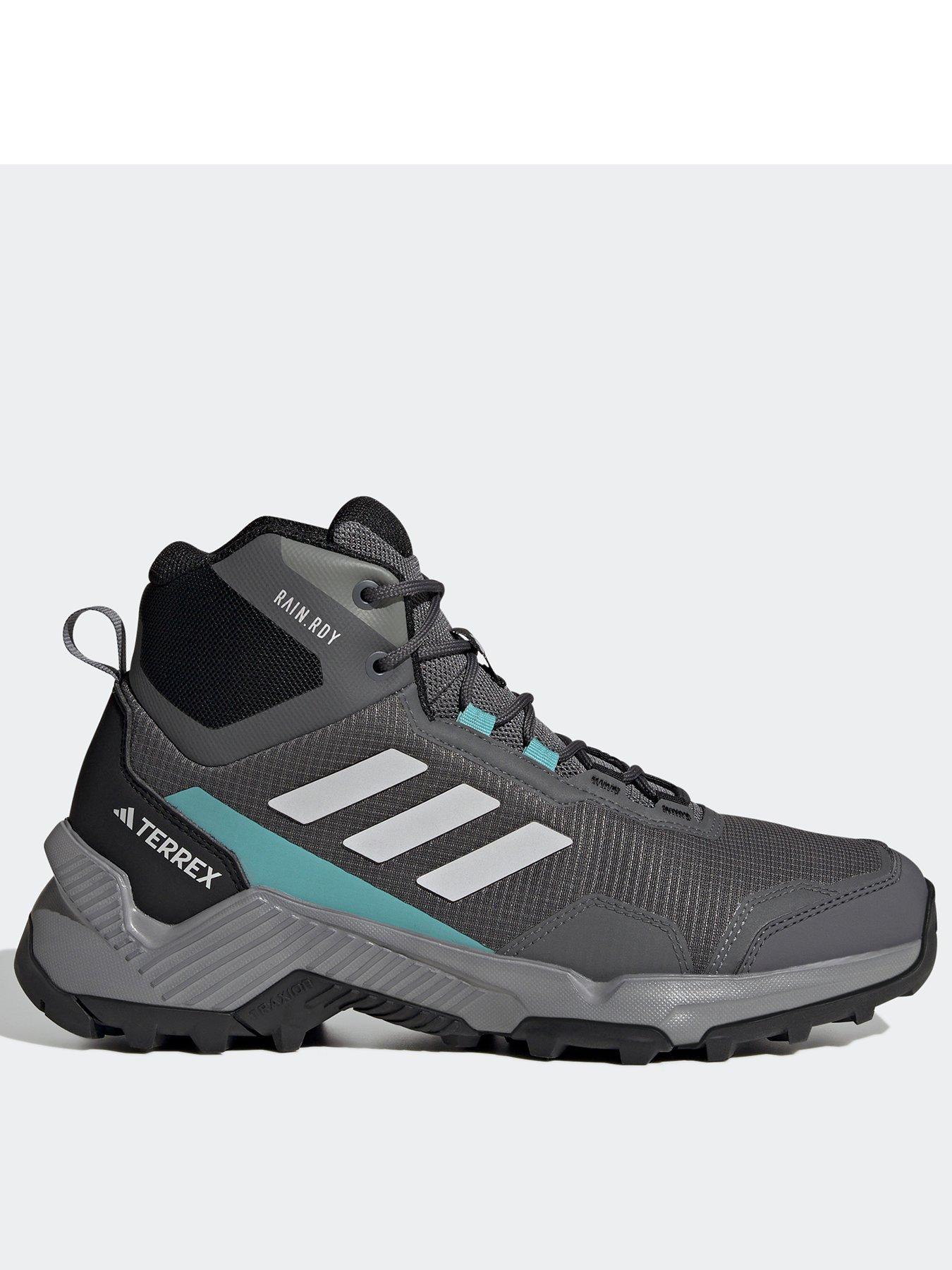 adidas Eastrail 2.0 Mid RAIN.RDY Hiking Shoes - Black/Grey, Black/Grey, Size 5.5, Women