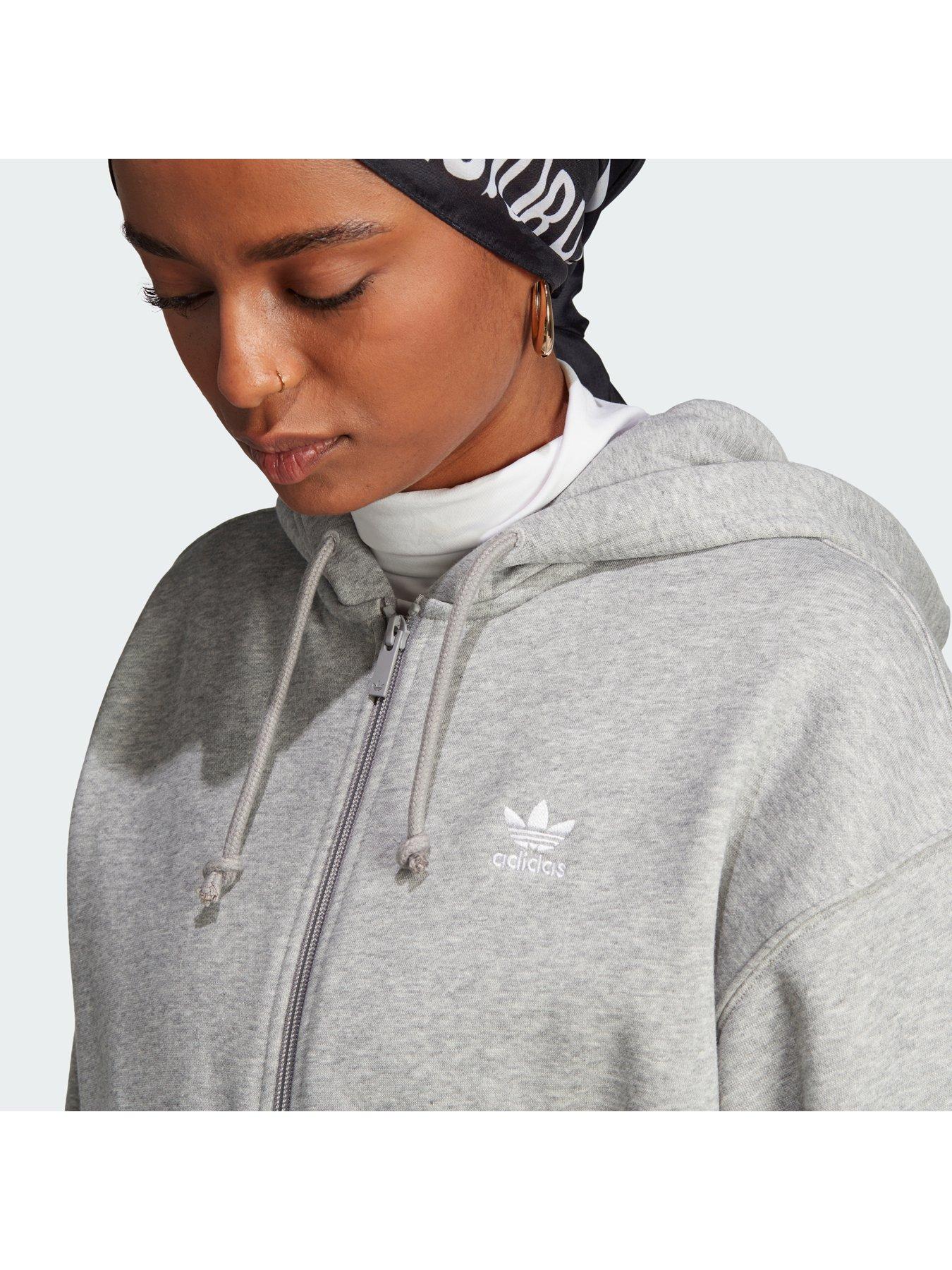 Grey adidas originals hoodie clearance