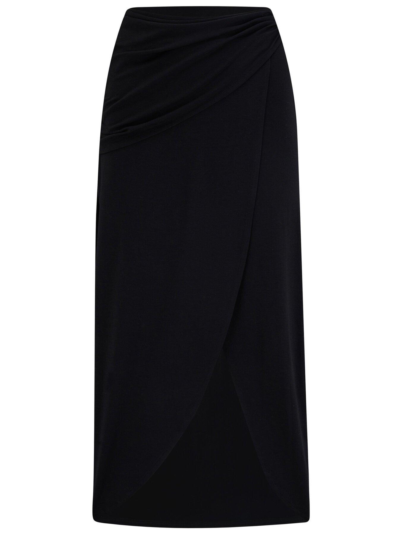 Jersey wrap 2024 midi skirt