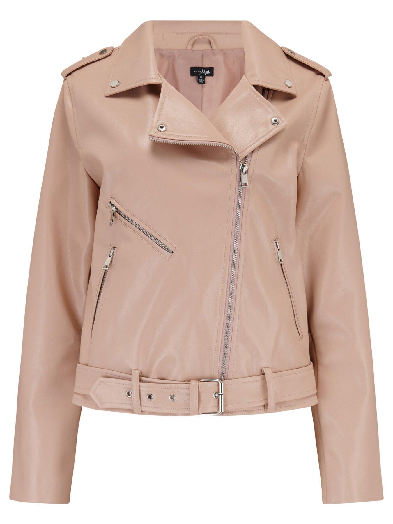 Pour Moi Michelle Vegan Leather Biker Jacket