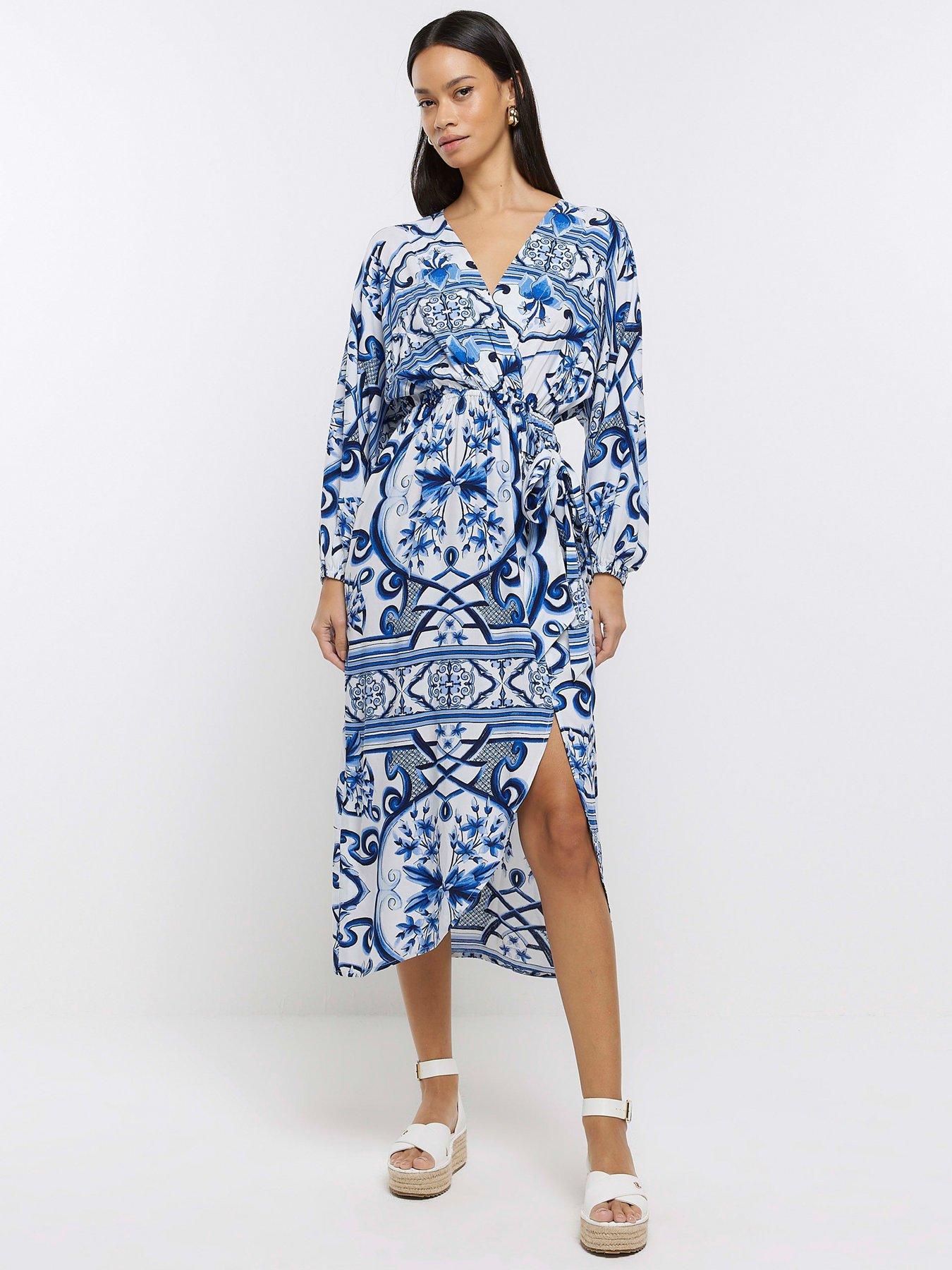 River island store kimono sleeve dress