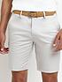  image of river-island-slim-fit-belted-chino-shorts