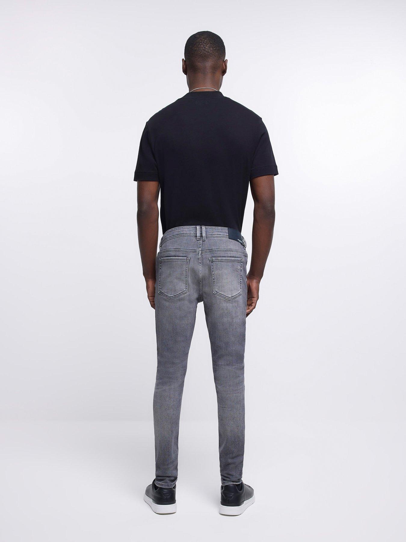 Spray On Super Skinny Fit Jeans - Grey