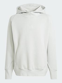 adidas z.n.e. hoodie kids - grey, grey, size 7-8 years