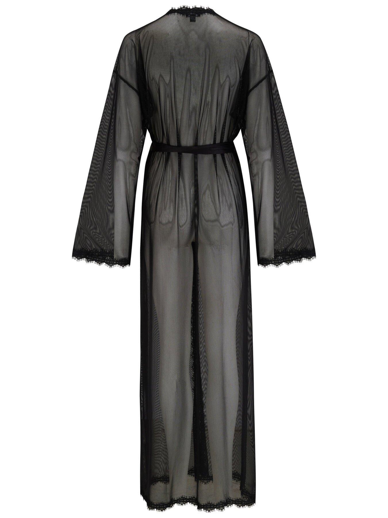 Image 3 of 4 of Pour Moi Boudoir Mesh and Lace Maxi Gown