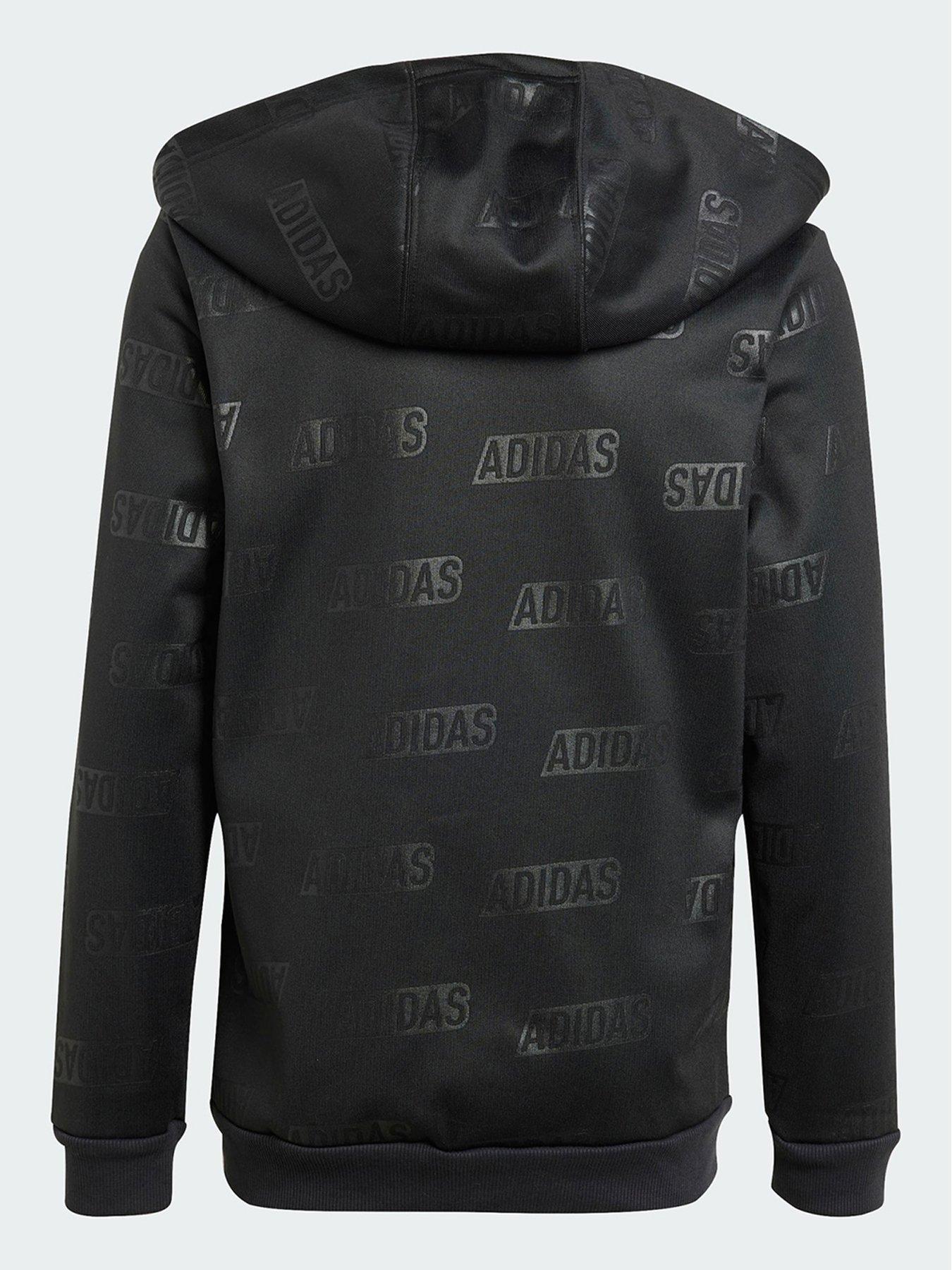 Adidas black zip hoodie online