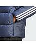  image of adidas-essentials-midweight-down-hooded-jacket-blue
