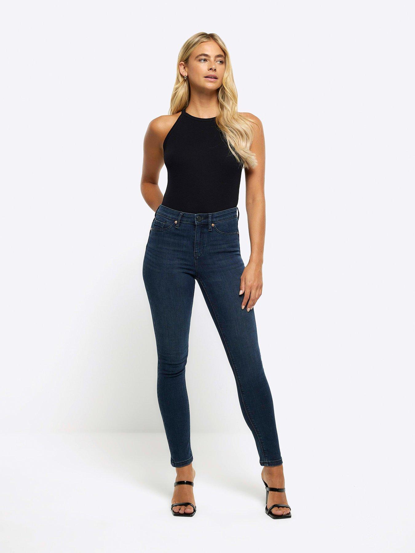 Sculpted high sale rise skinny jeans