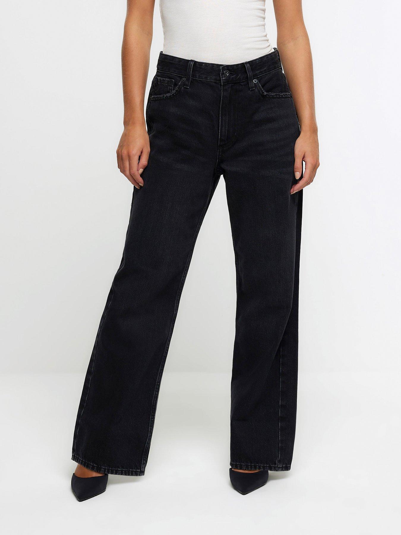 Petite black jeans store uk