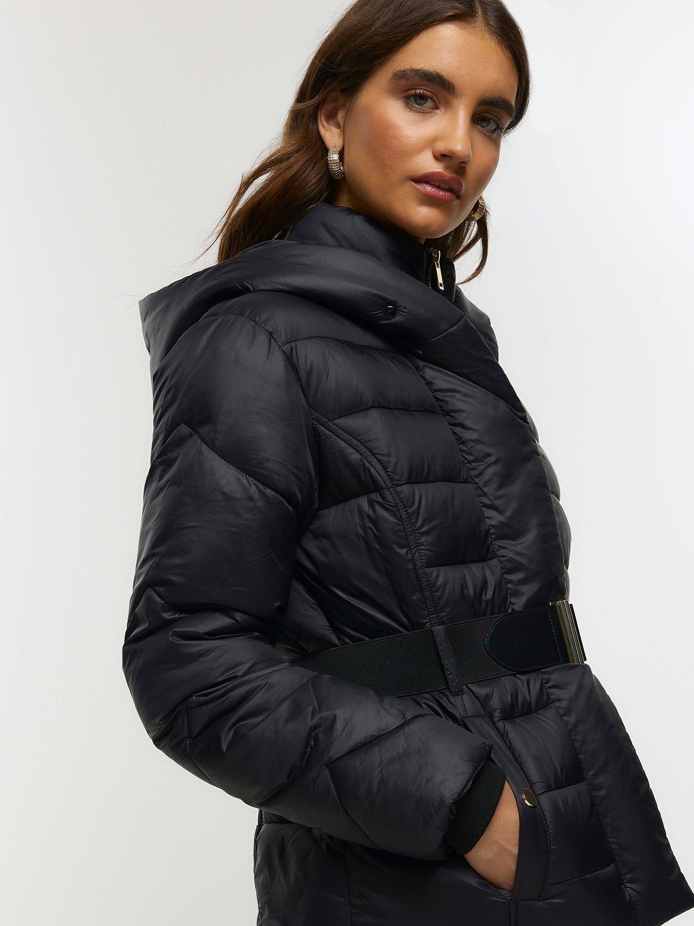 Hooded Puffer Jacket Black