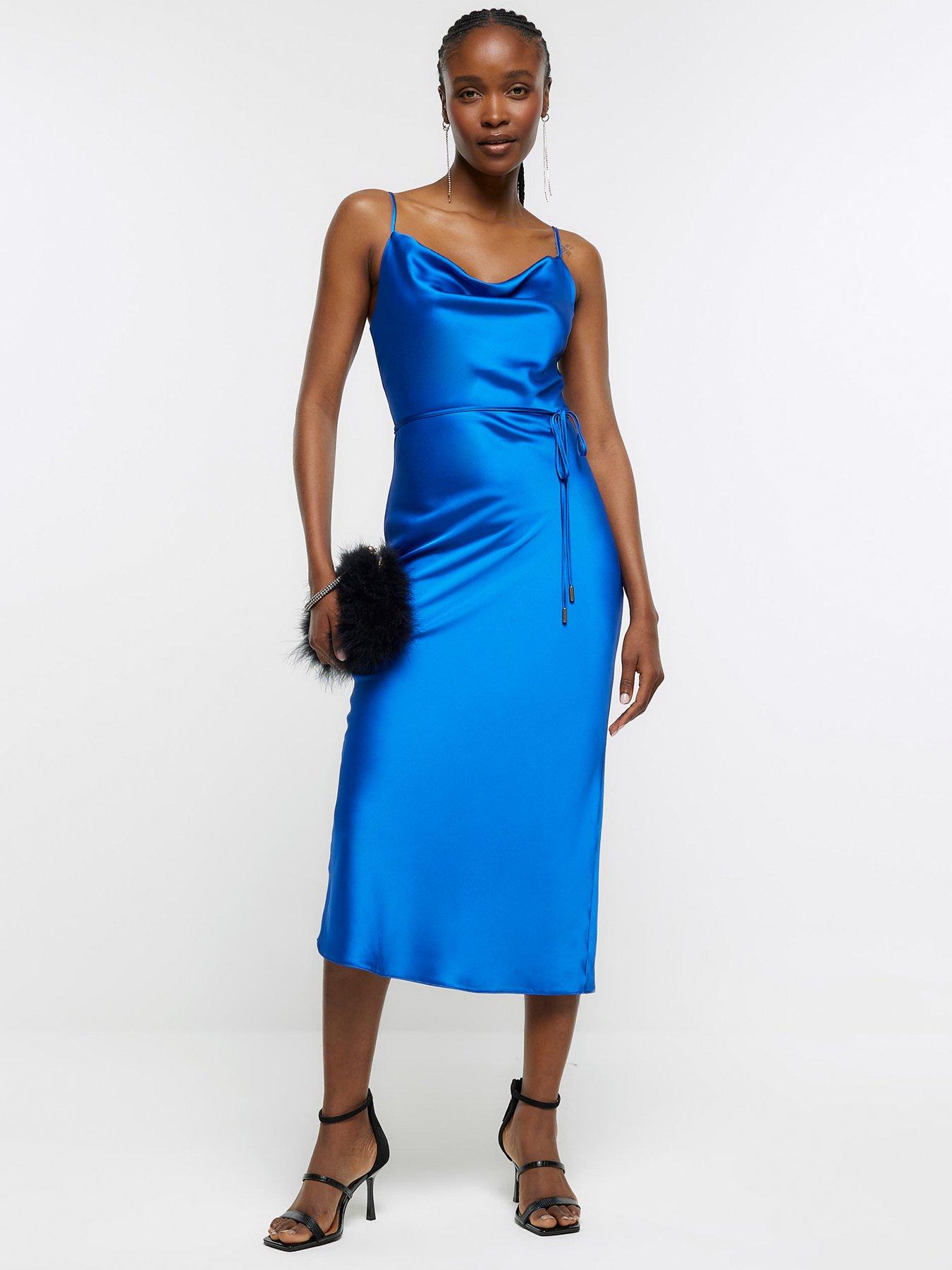 River island cowl 2024 neck slip dress