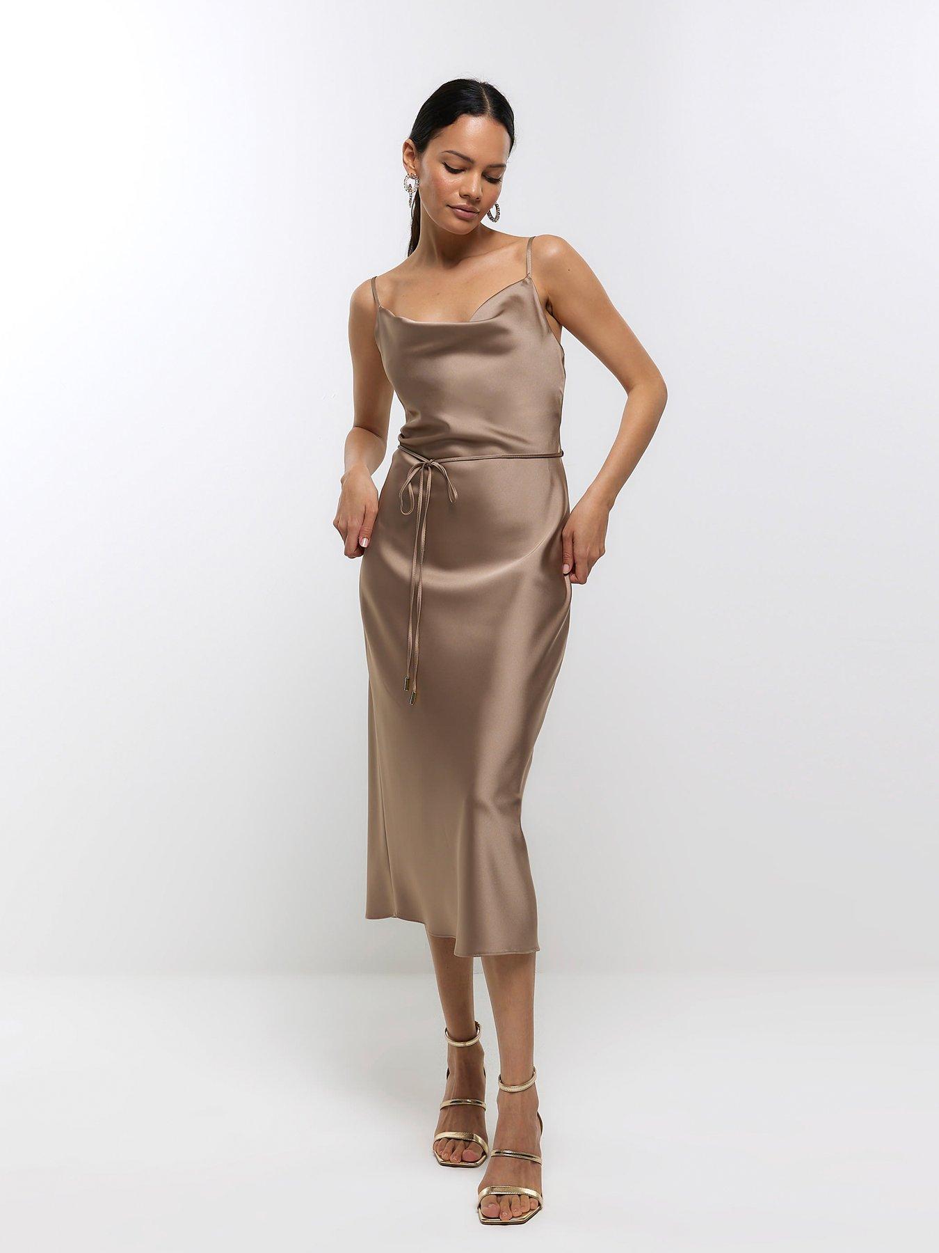 River island deals silk dress