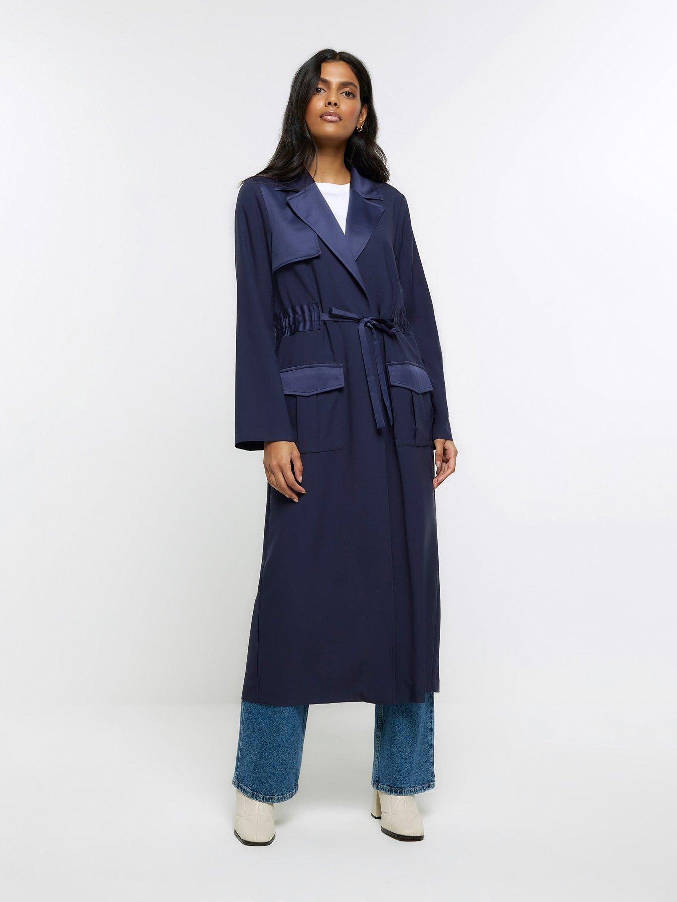 Blue hotsell duster coat