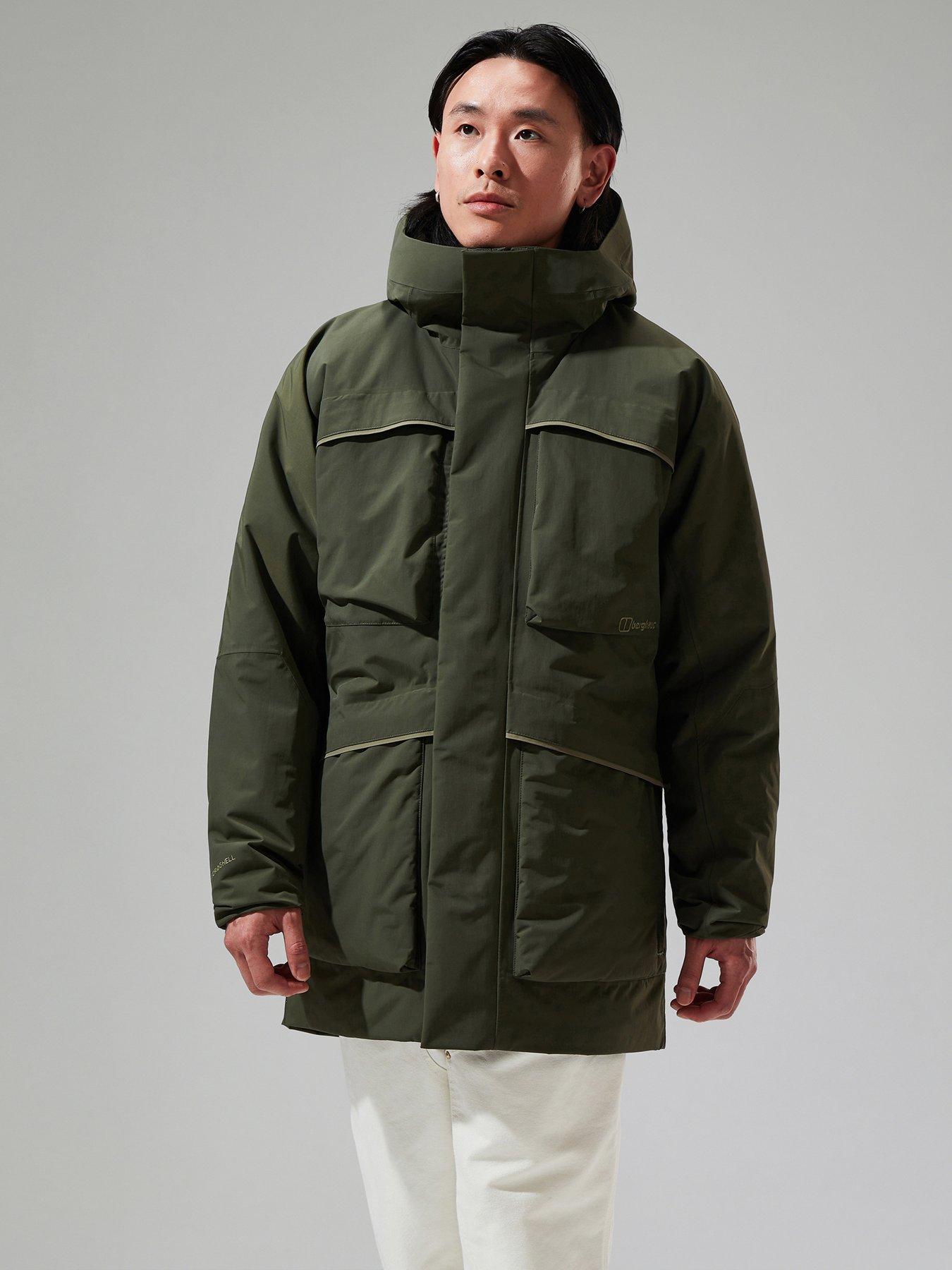 Mens green waterproof clearance parka