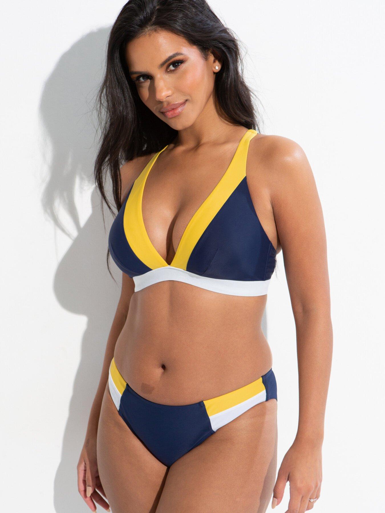 Image 3 of 4 of Pour Moi Palm Springs Colour Block Tab Brief - Multi