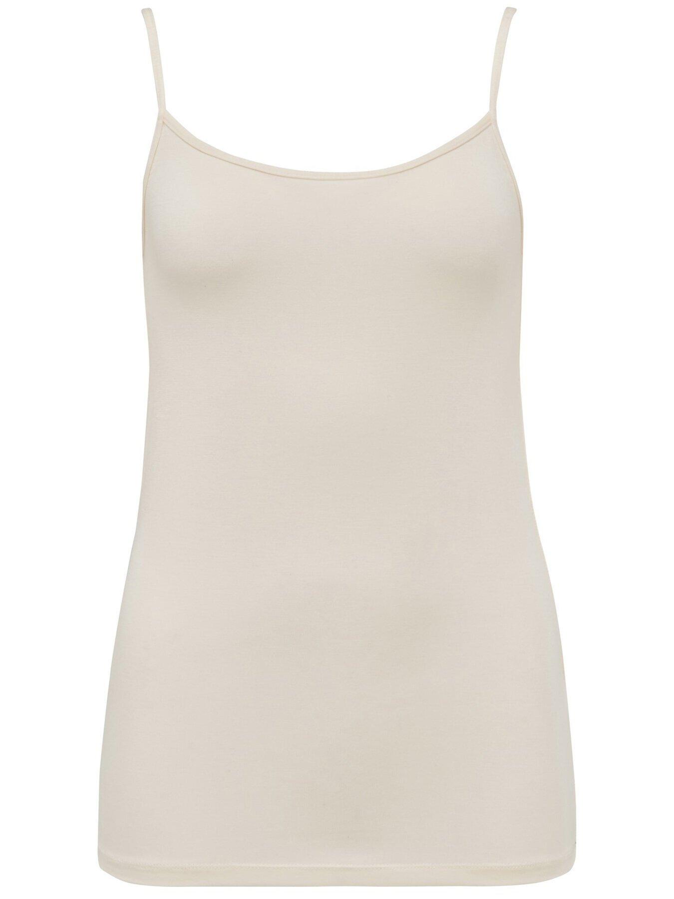 Nude Knit Stretch Camisole With Thin Straps: Women's Luxury