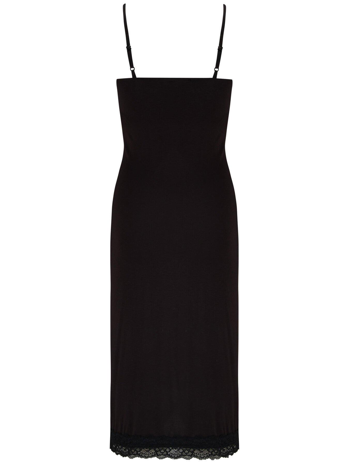 Image 4 of 4 of Pour Moi Sofa Loves Lace Soft Jersey Hidden Support Wrap Midi Chemise