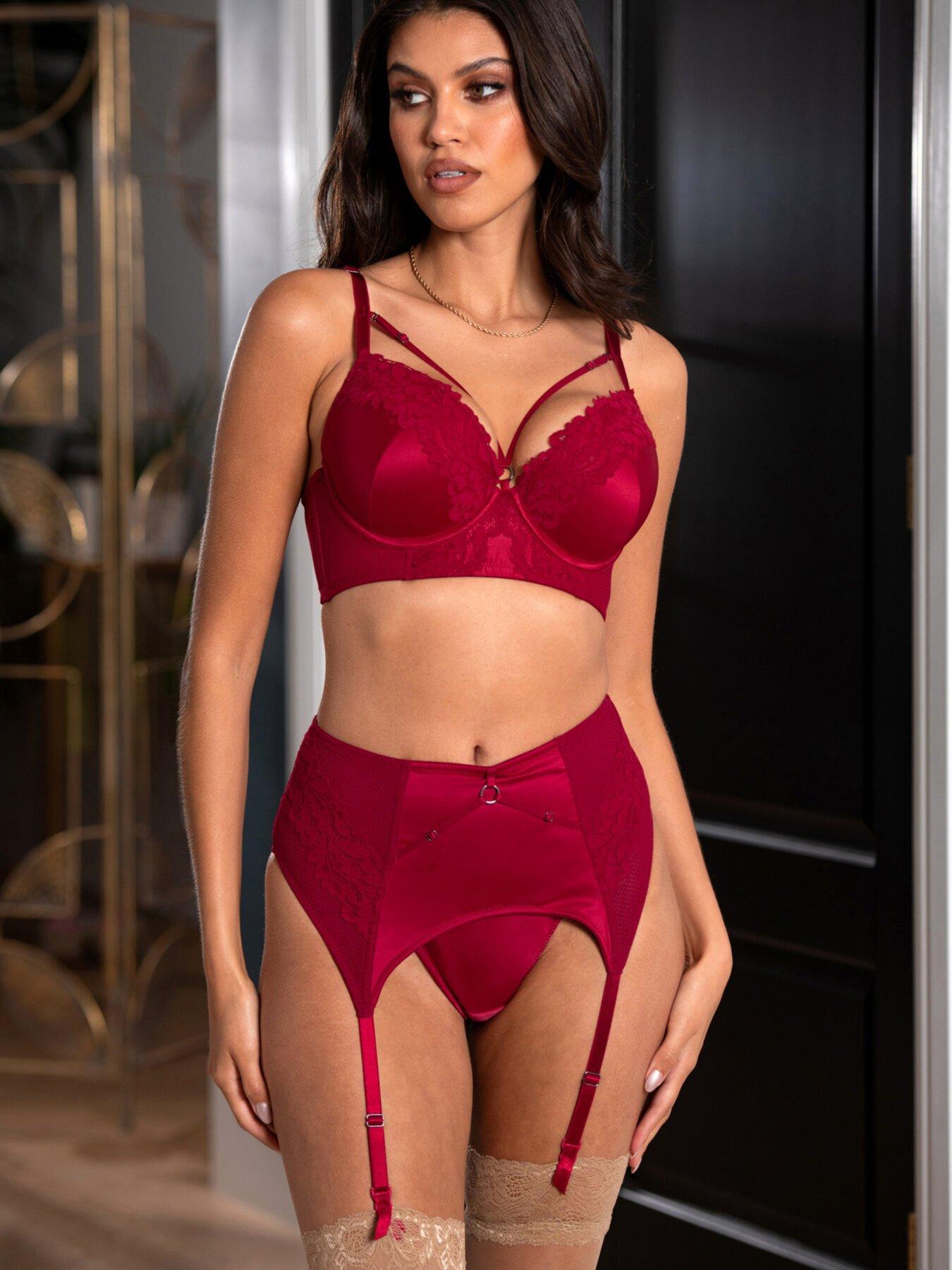 undefined Lavish Deep Suspender - Red