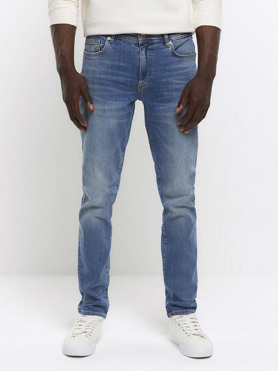 River Island Skinny Fit Jeans - Blue | very.co.uk