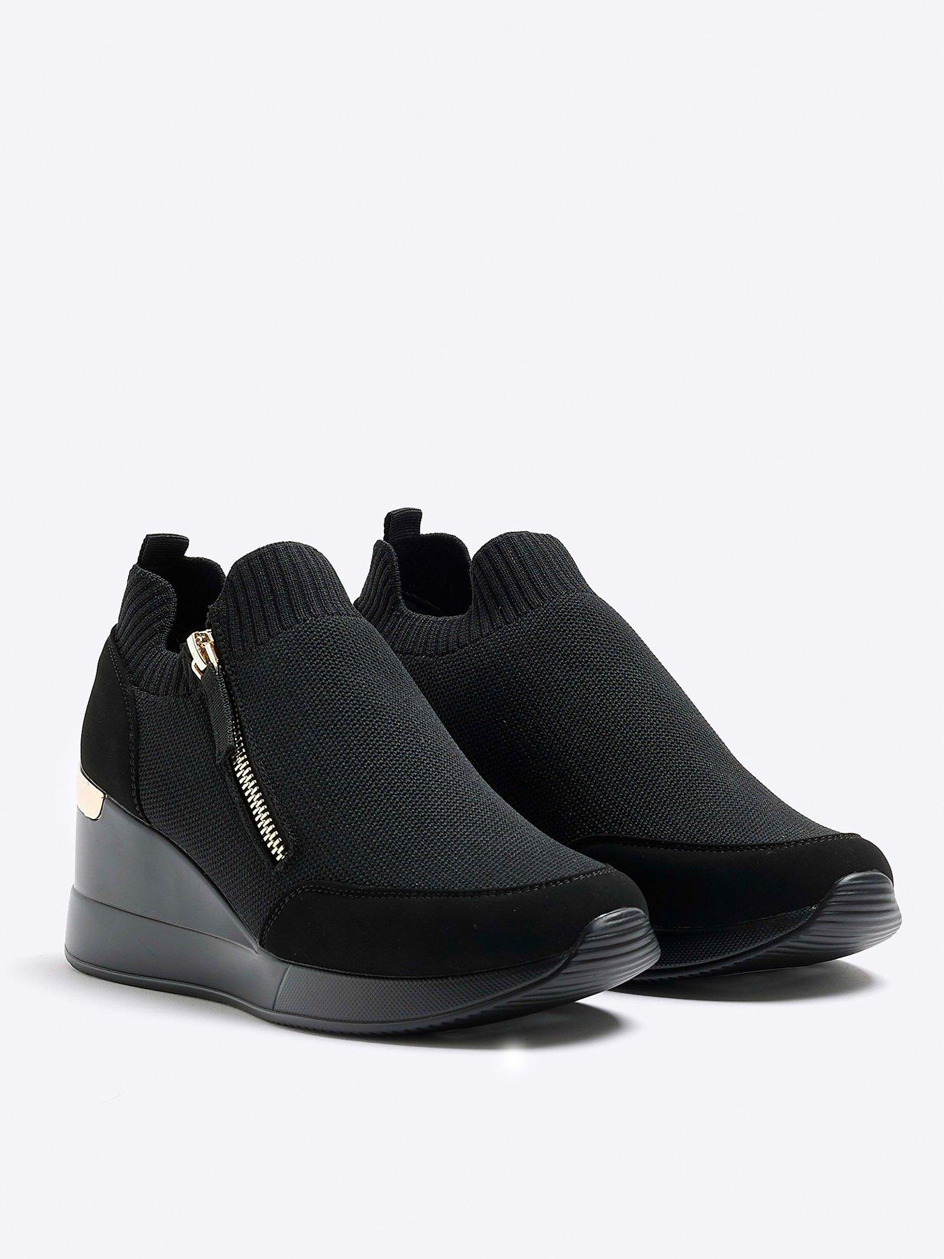 River island wedge trainers hot sale