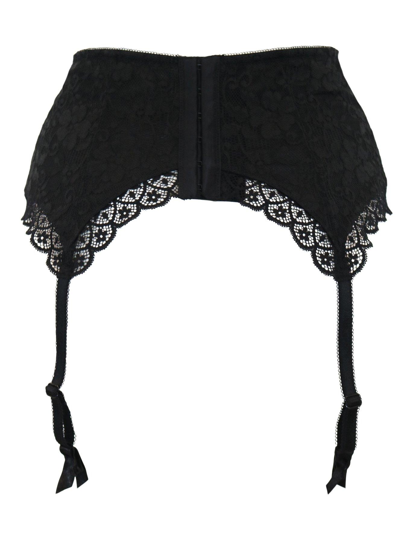 Image 4 of 4 of Pour Moi Rebel Deep Control Suspender - Black
