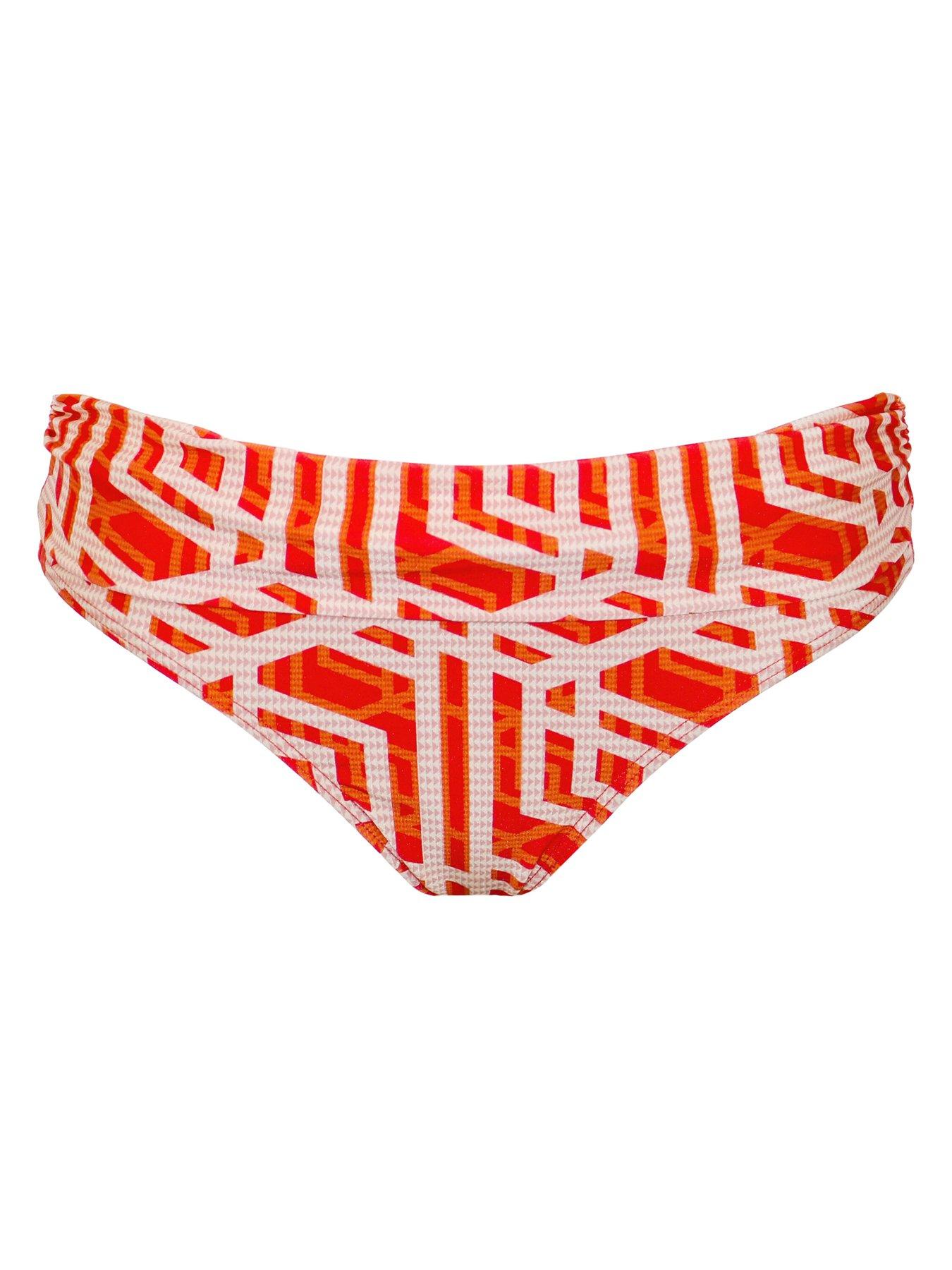 Pour Moi Casablanca Fold Over Brief - Orange | Very.co.uk