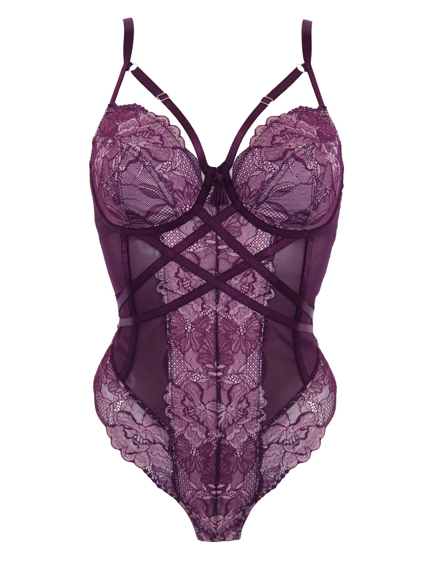 Image 3 of 4 of Pour Moi After Hours Underwired Thong Back Body - Light Purple