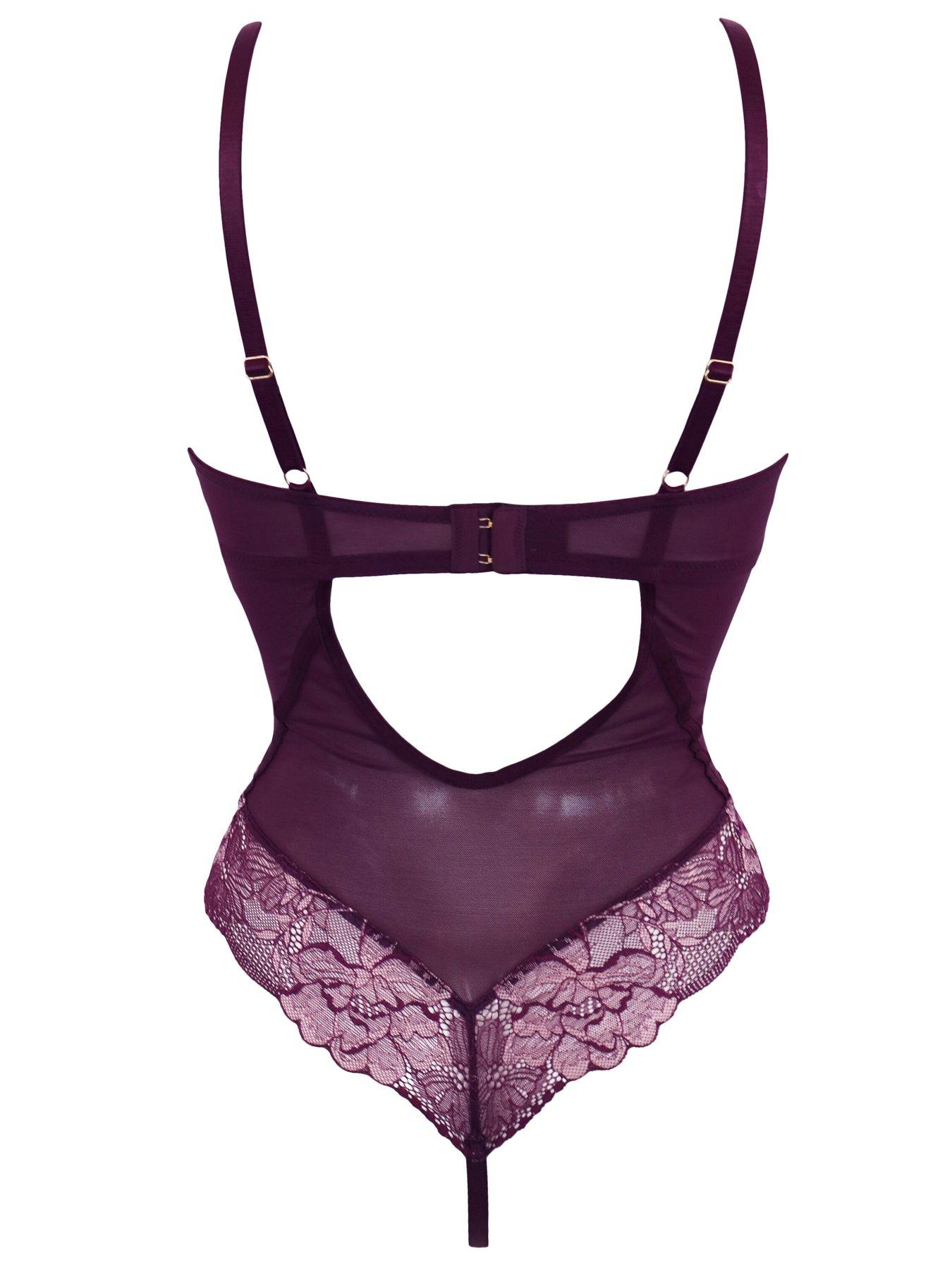 Image 4 of 4 of Pour Moi After Hours Underwired Thong Back Body - Light Purple