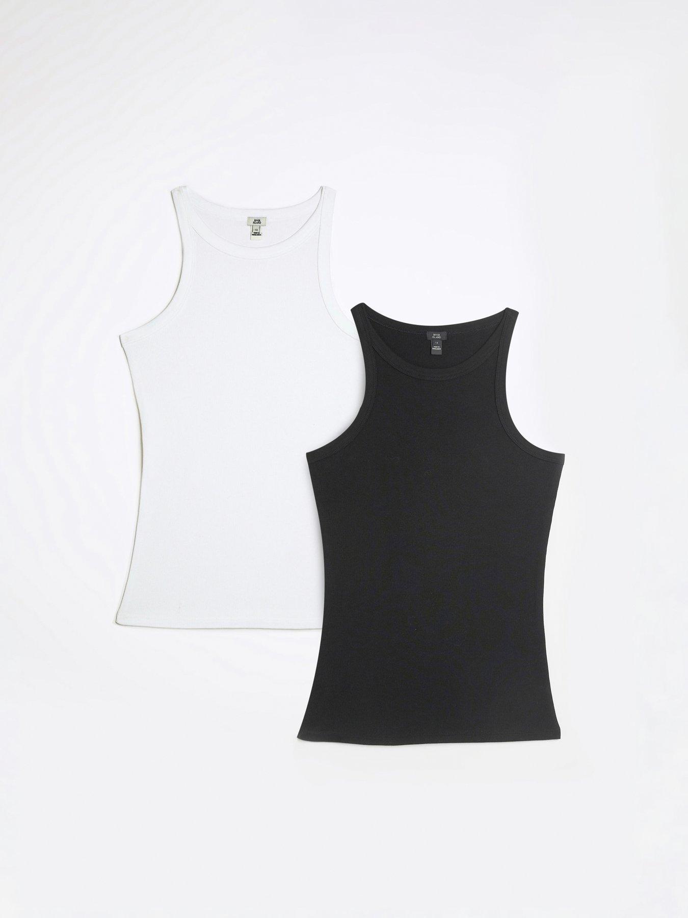 River Island Rib Racer Vest Top Multipack Very.co.uk