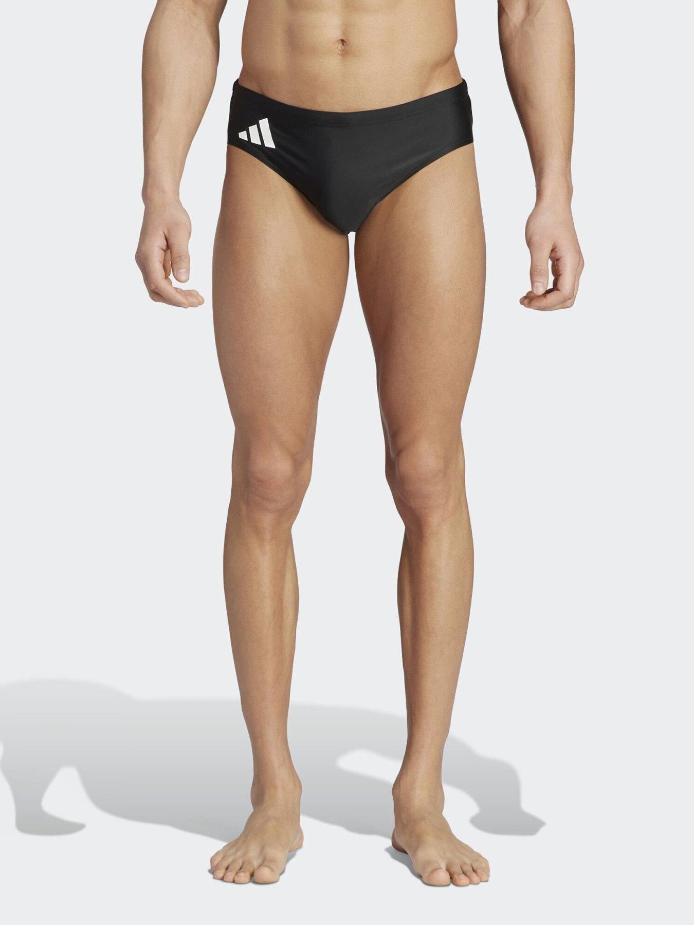 adidas Solid Swim Trunks, Black, Size S, Men