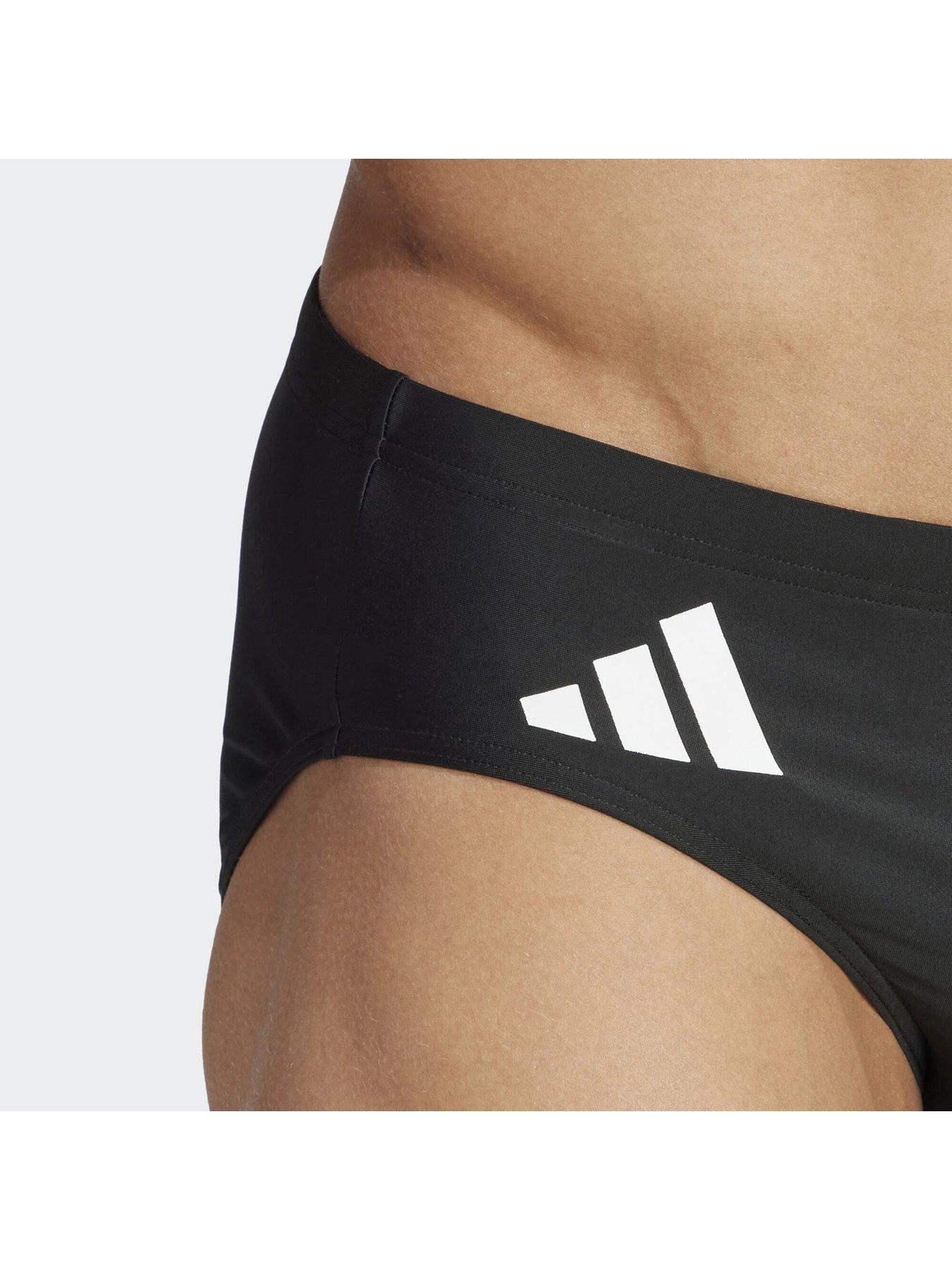 Image 3 of 5 of adidas Solid Swim Trunks - Black